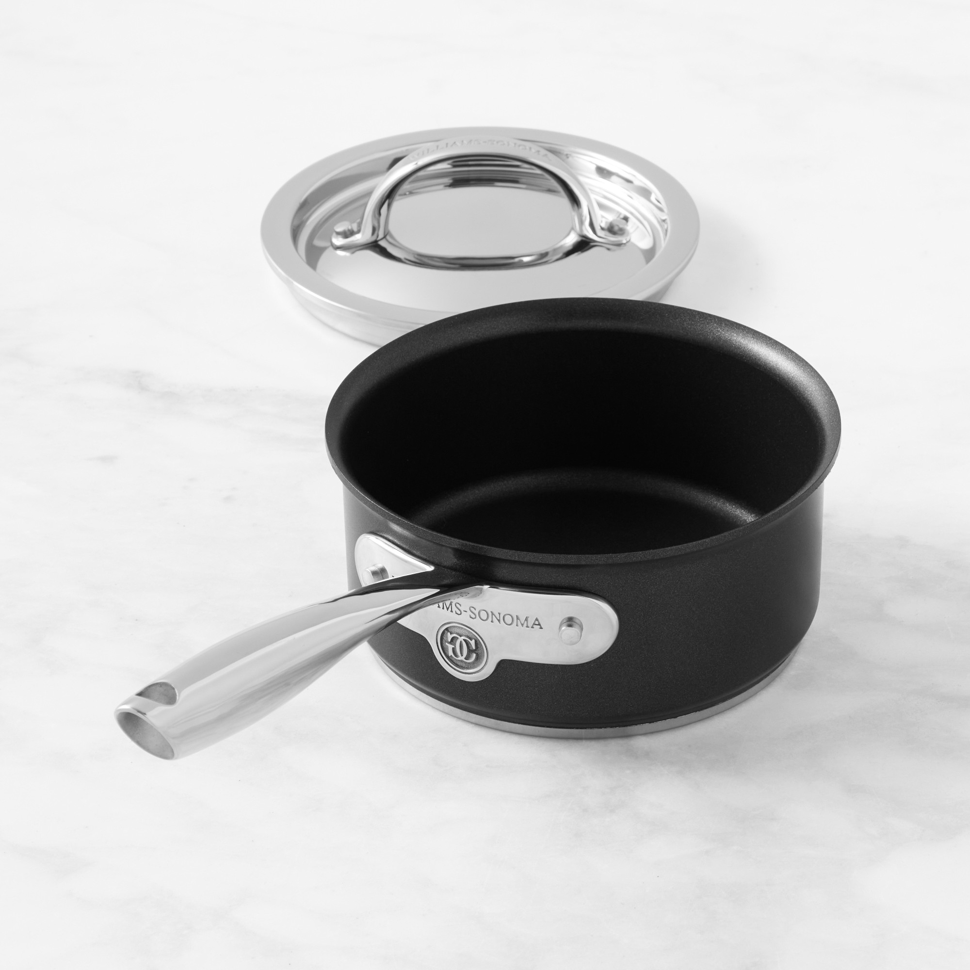 Williams Sonoma Signature Thermo-Clad™ Nonstick Covered Saucepan