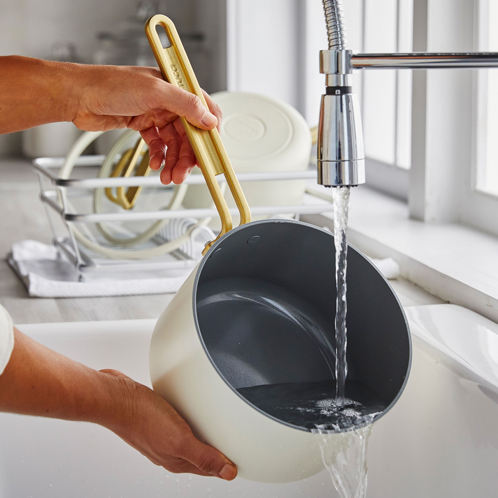 GreenPan™ Stanley Tucci™ Ceramic Nonstick 4-Piece Saucepan Set