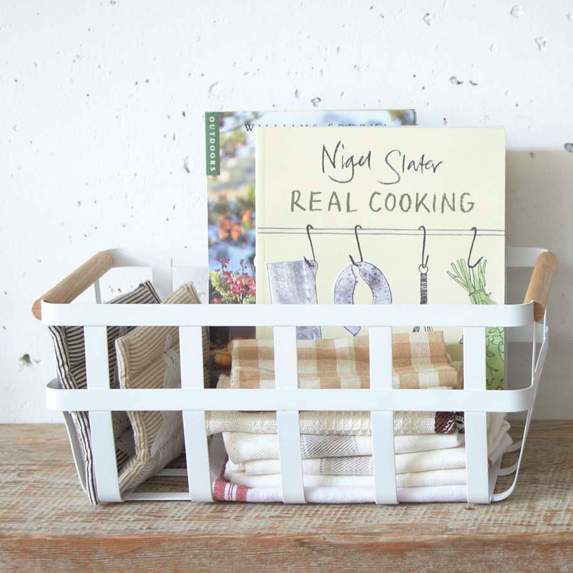 Yamazaki Home Tosca Dual Handle Storage Basket