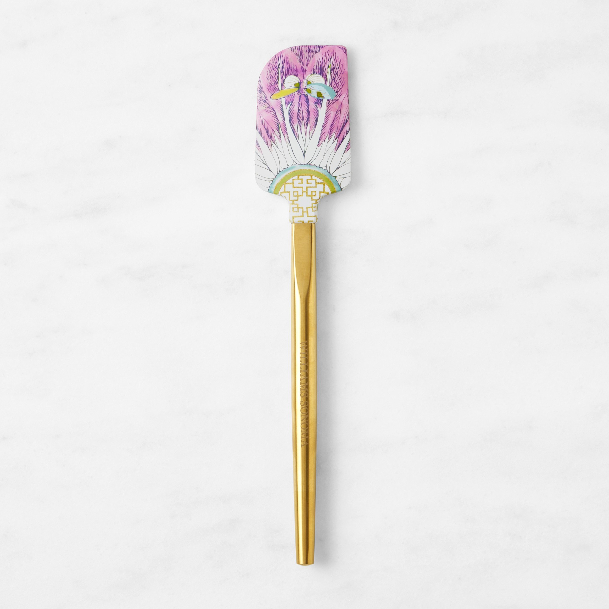 Williams Sonoma Famille Rose Dragonfly Spatula with Gold Handle