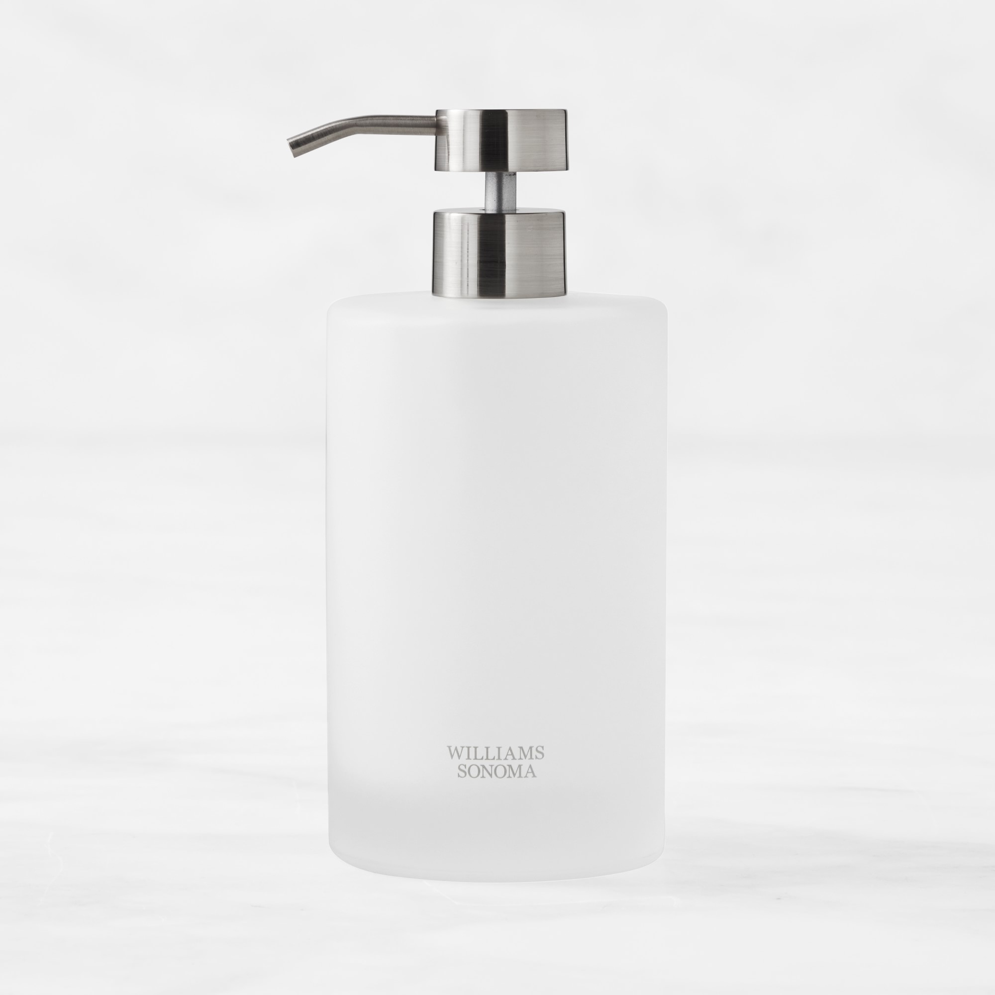 Hold Everything Frosted Glass Soap & Lotion Dispenser, 16oz.