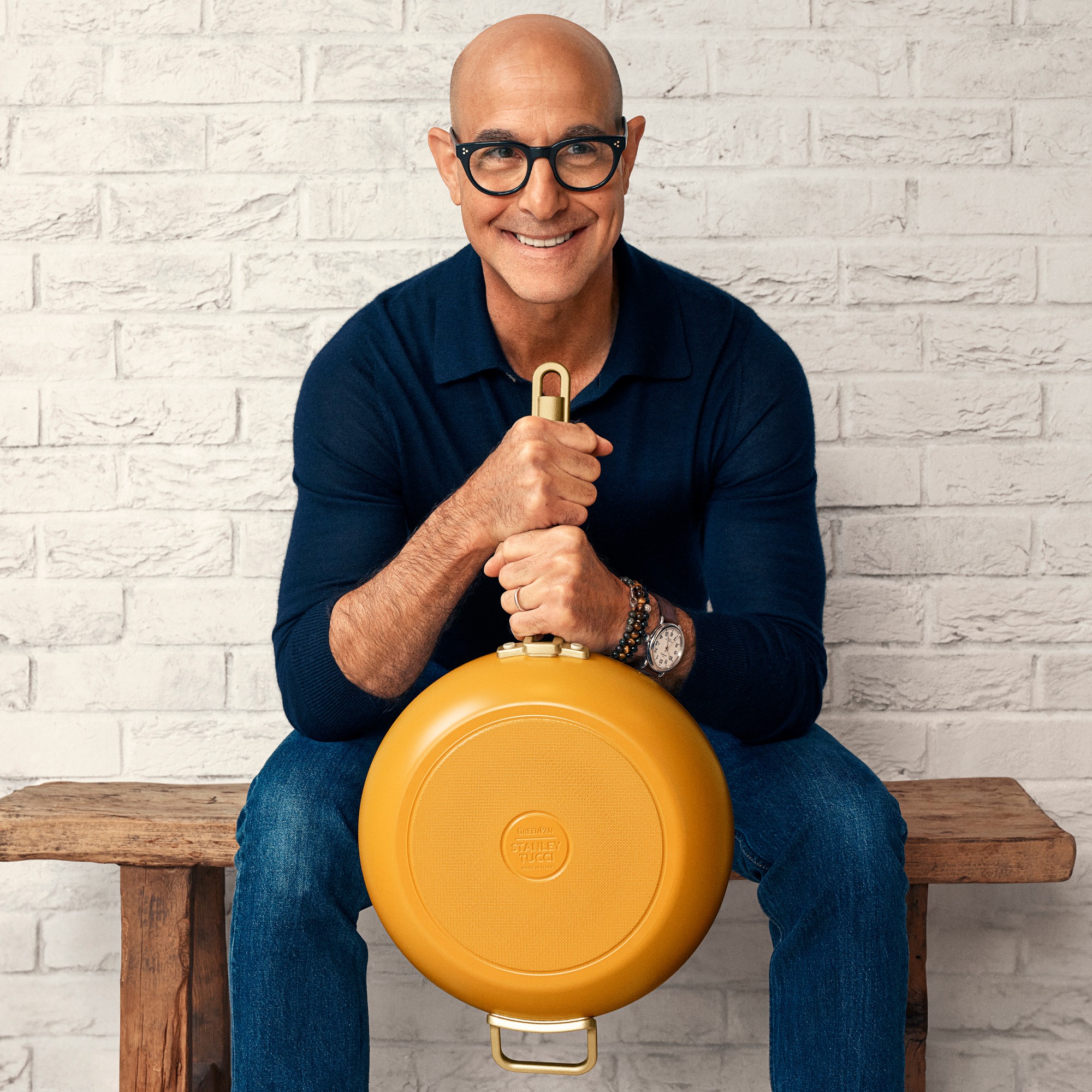 GreenPan™ Stanley Tucci™ Ceramic Nonstick Junior Essential Stanley Pan, 4 1/2-Qt.