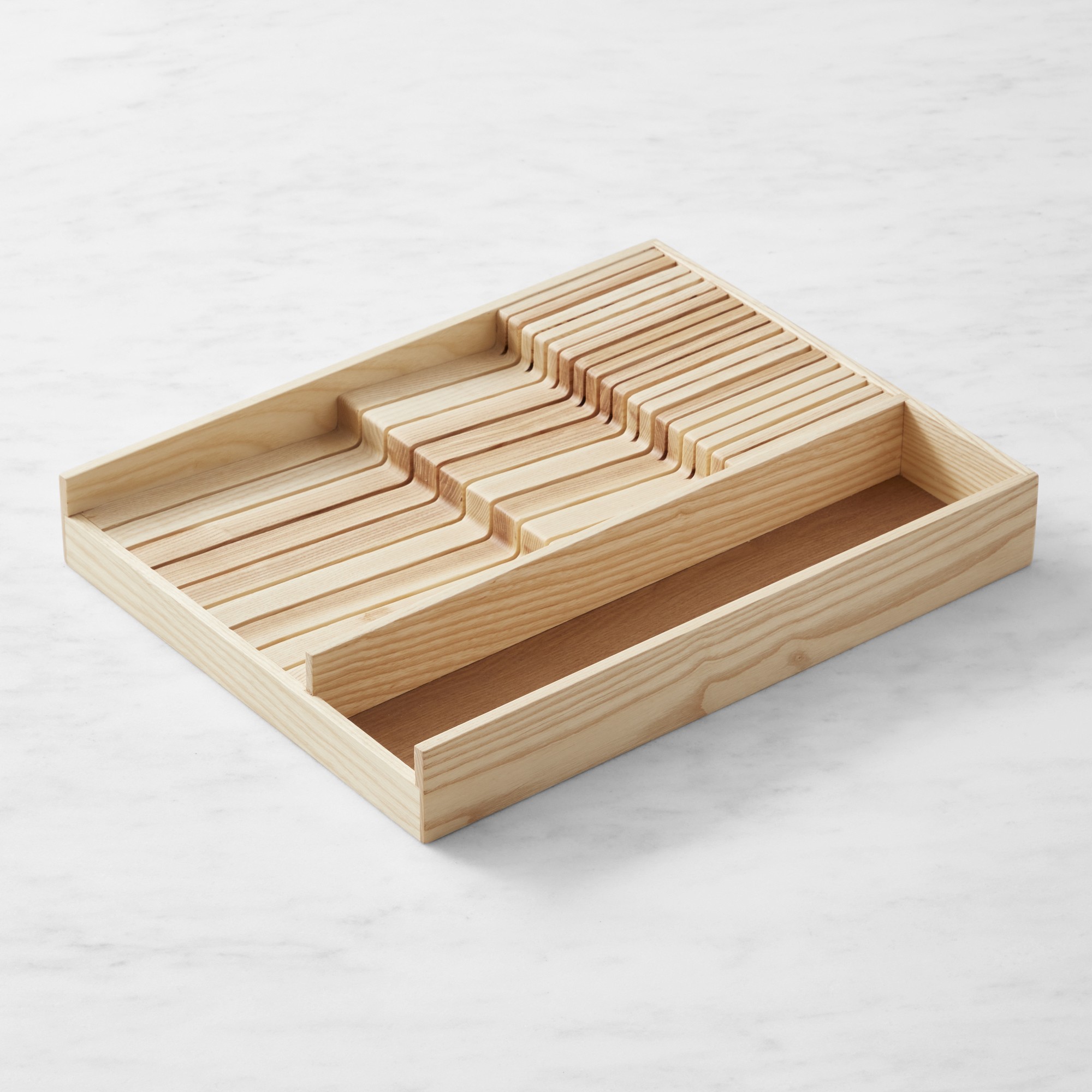 Hold Everything In-Drawer Knife Oraganizer, Ashwood