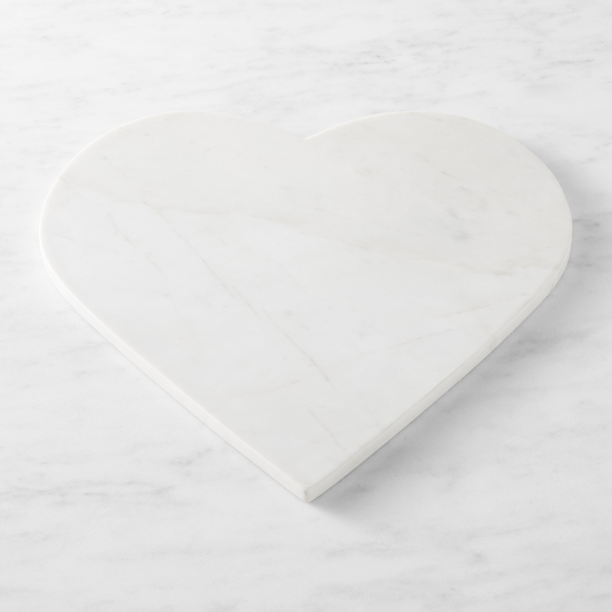 White Marble Heart Cheese Board