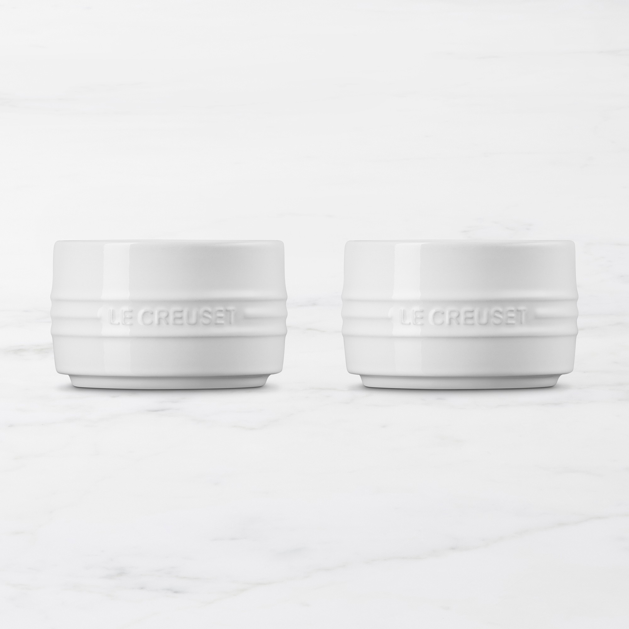 Le Creuset Stoneware Round Straight Wall Ramekin, Set of 2