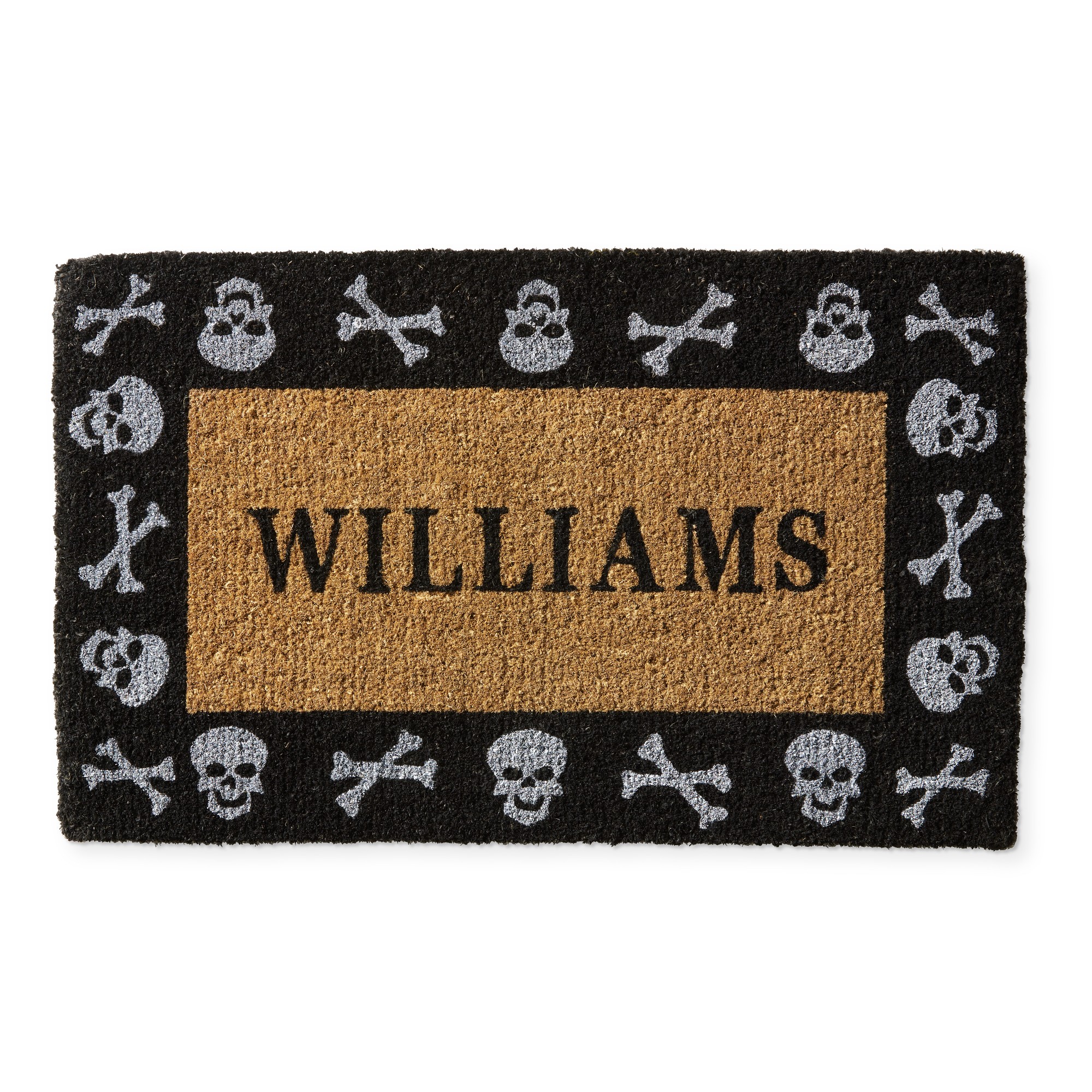 Williams Sonoma Skull n Bones Doormat