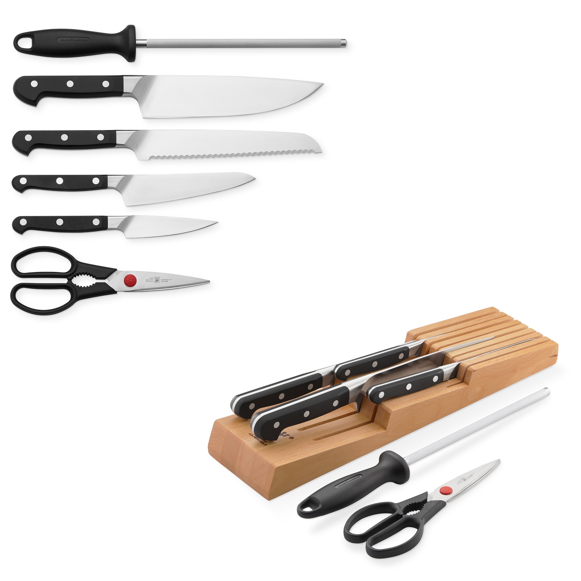 Zwilling Pro In-Drawer Knives, Set of 7