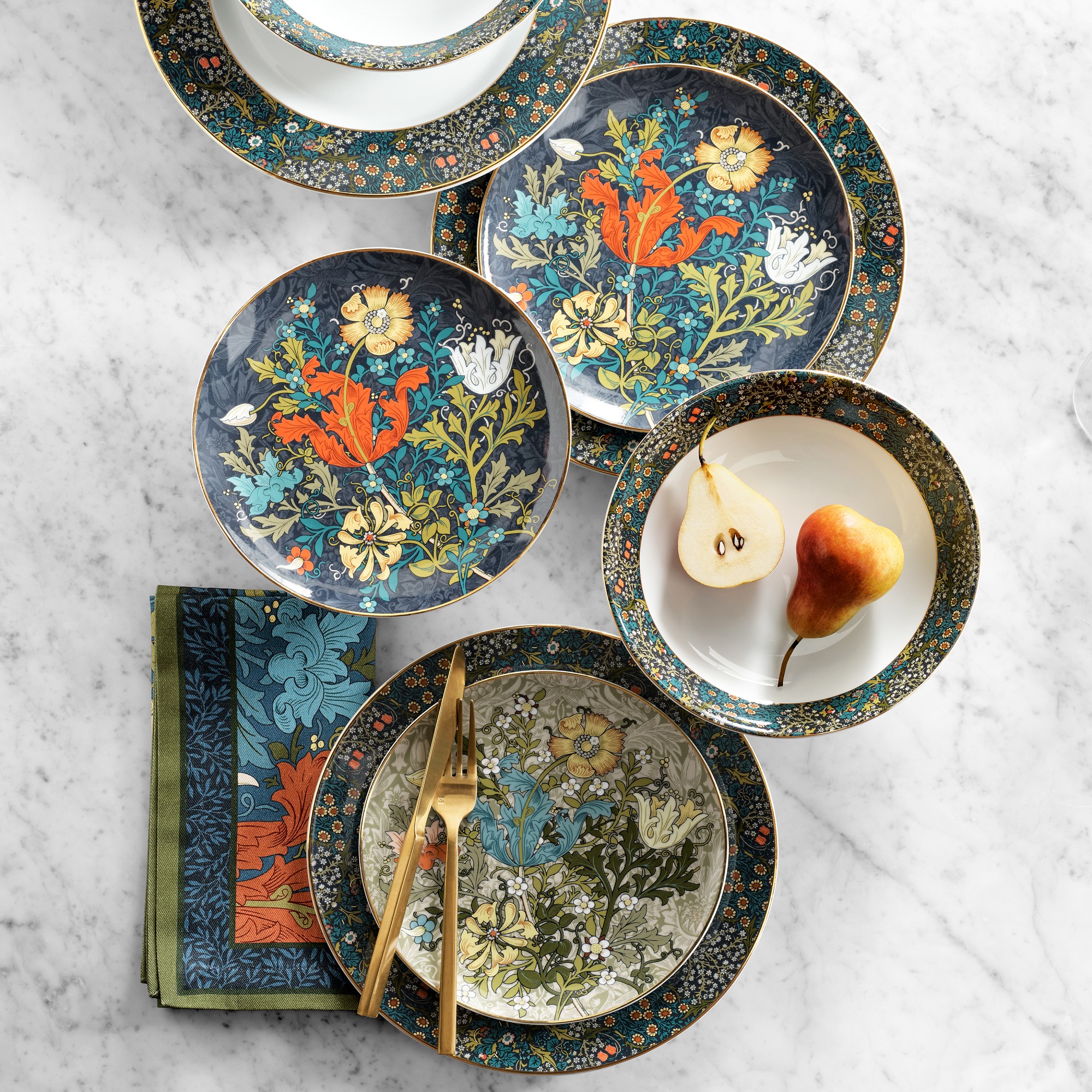 Morris & Co. x Williams Sonoma Cotswold 12-Piece Set