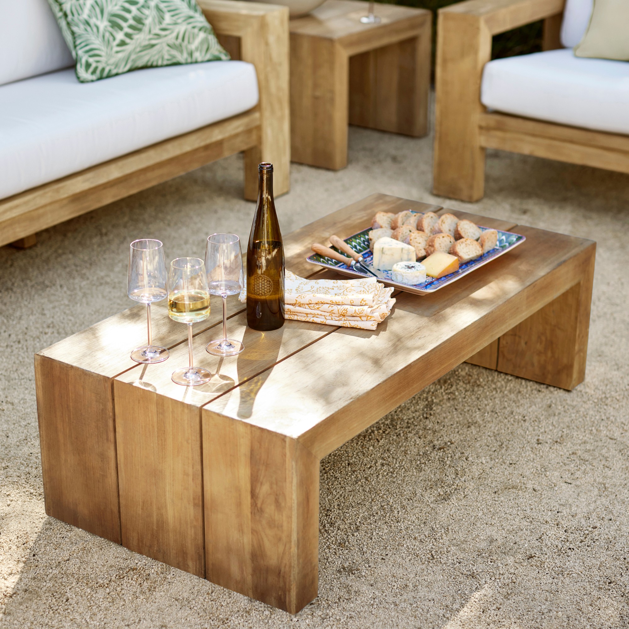 Larnaca Outdoor Teak Coffee Table (48-60)