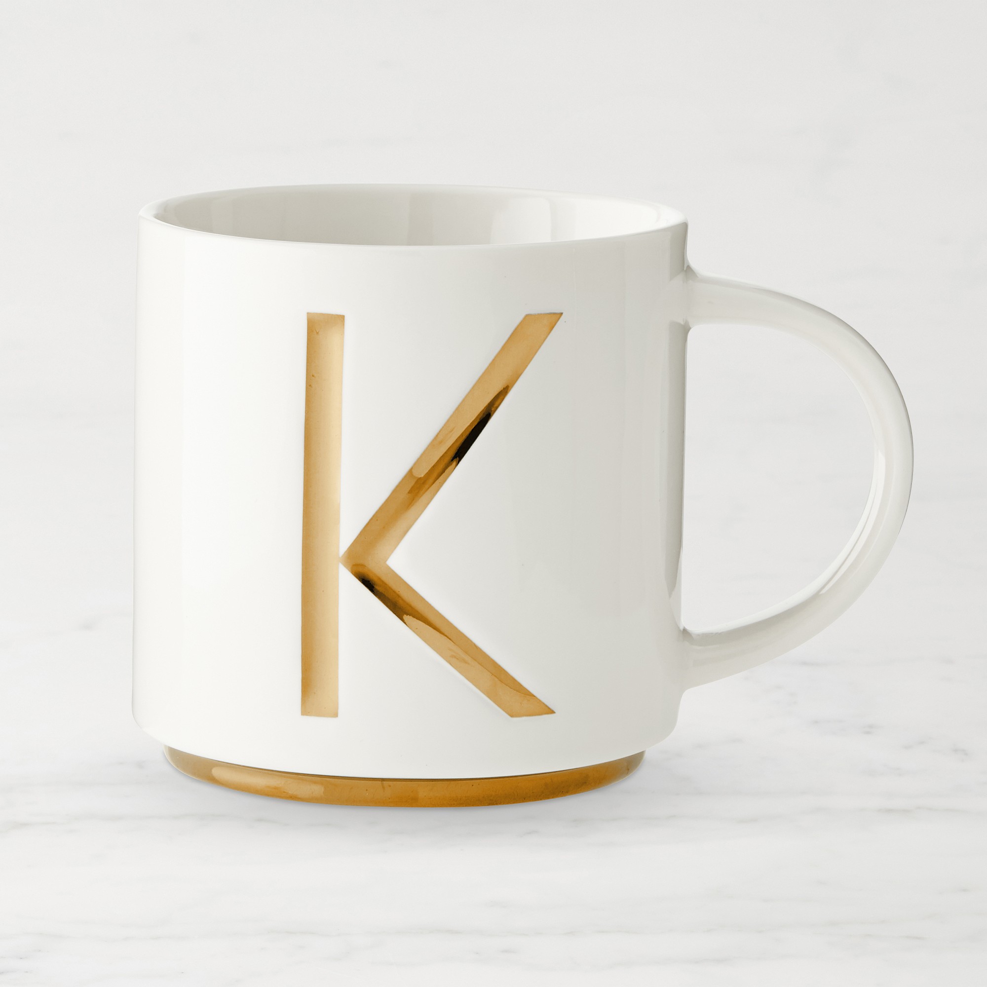 Gold Monogram Mug