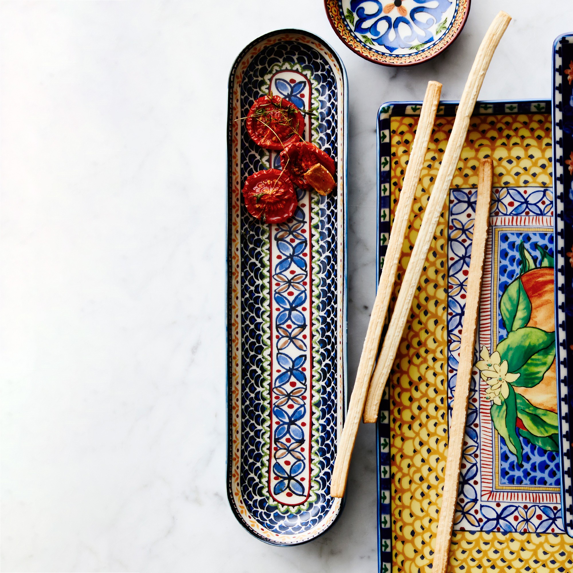 Sicily Ceramic Oval Antipasti Dish