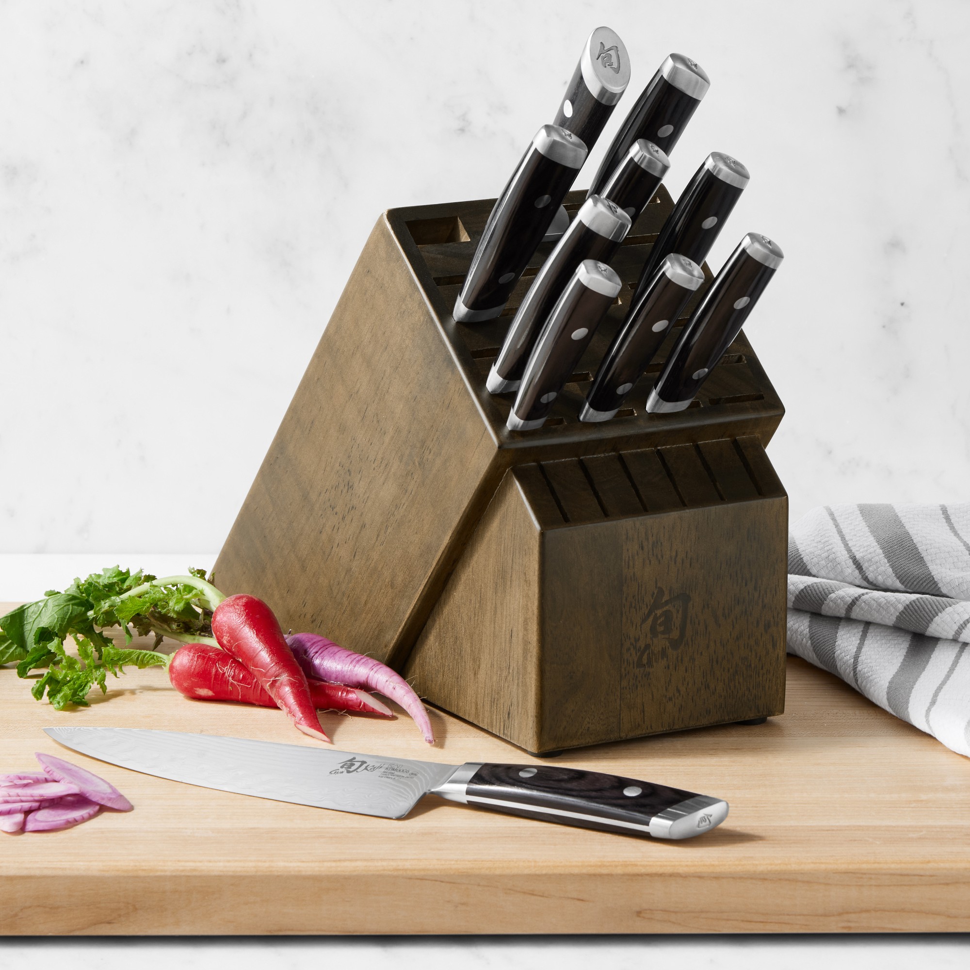Shun Kaji Knife Block, Set of 11