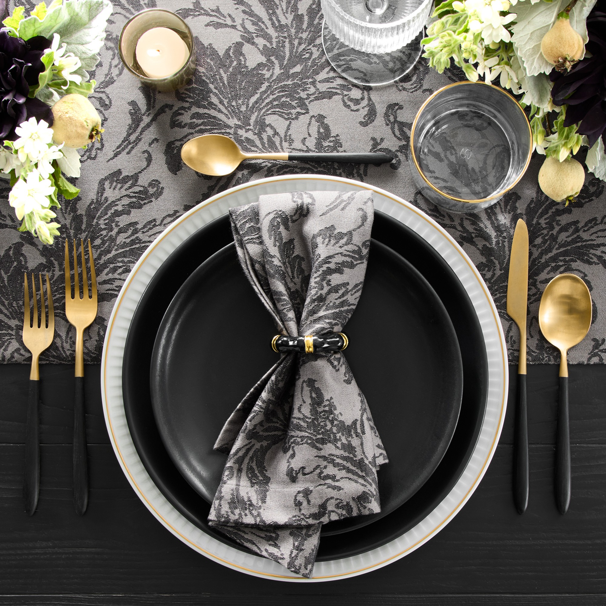 Cloisonné Bangle Napkin Rings, Set of 4