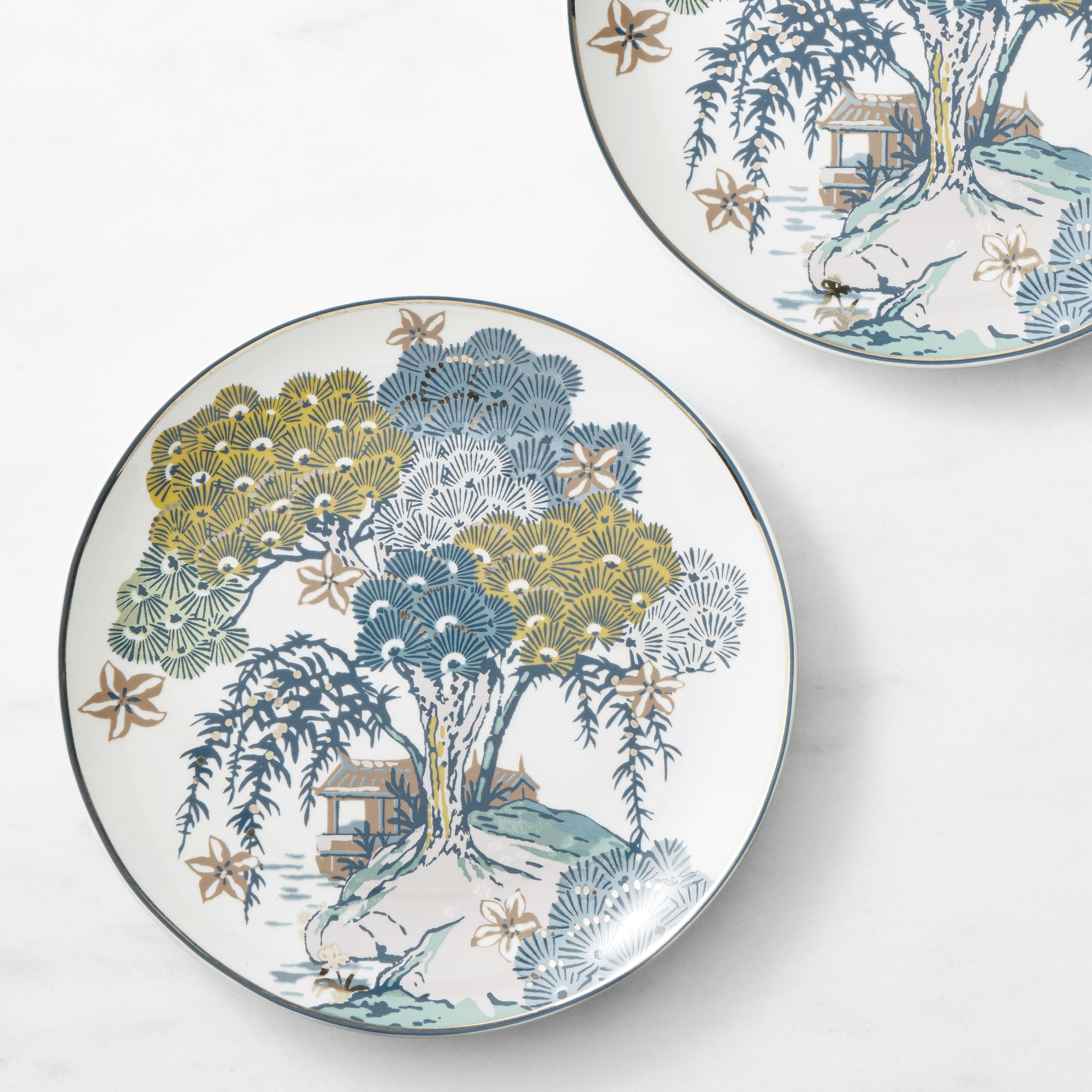 Scalamandré Sea of Trees Salad Plates