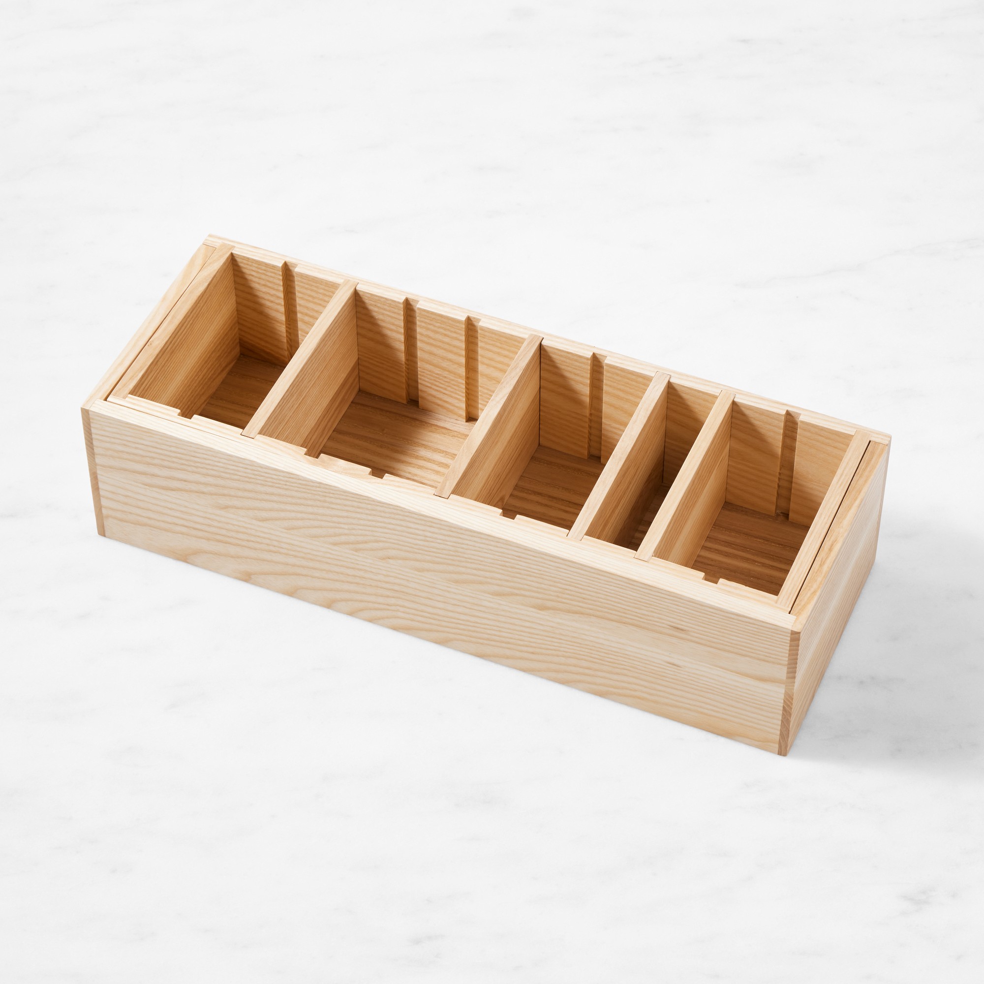 Hold Everything In Drawer Adjustable Divided Expandable Drawer Organizer, Ashwood