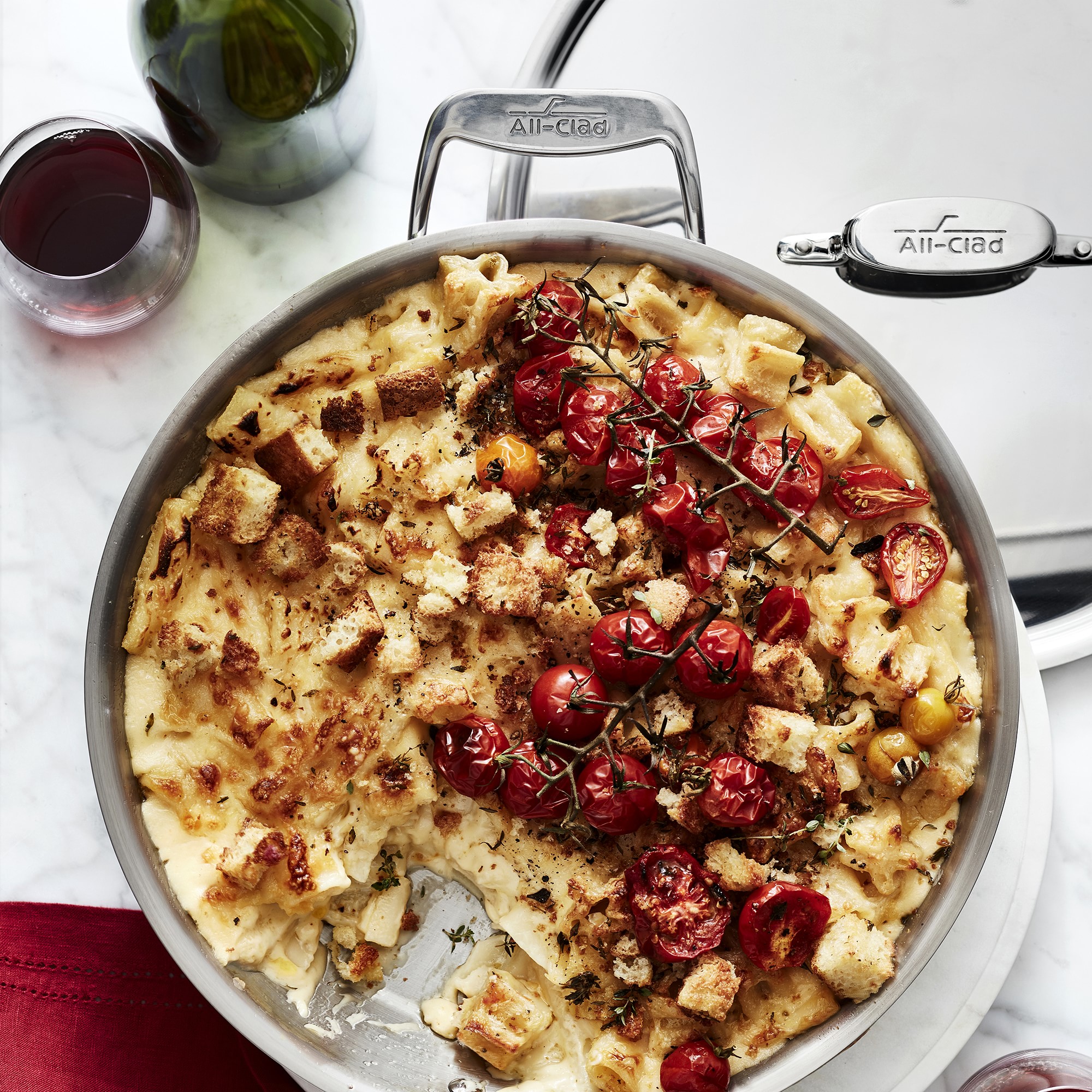 All-Clad D5® Stainless-Steel Deep Skillet, 12 1/2