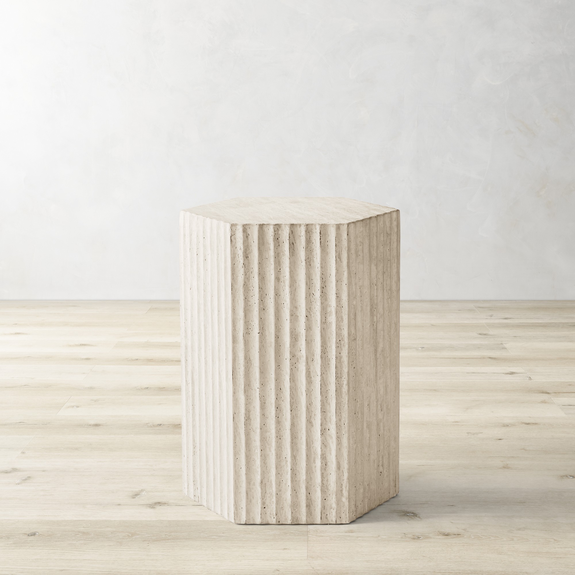 Marina Travertine Fluted Side Table (16)
