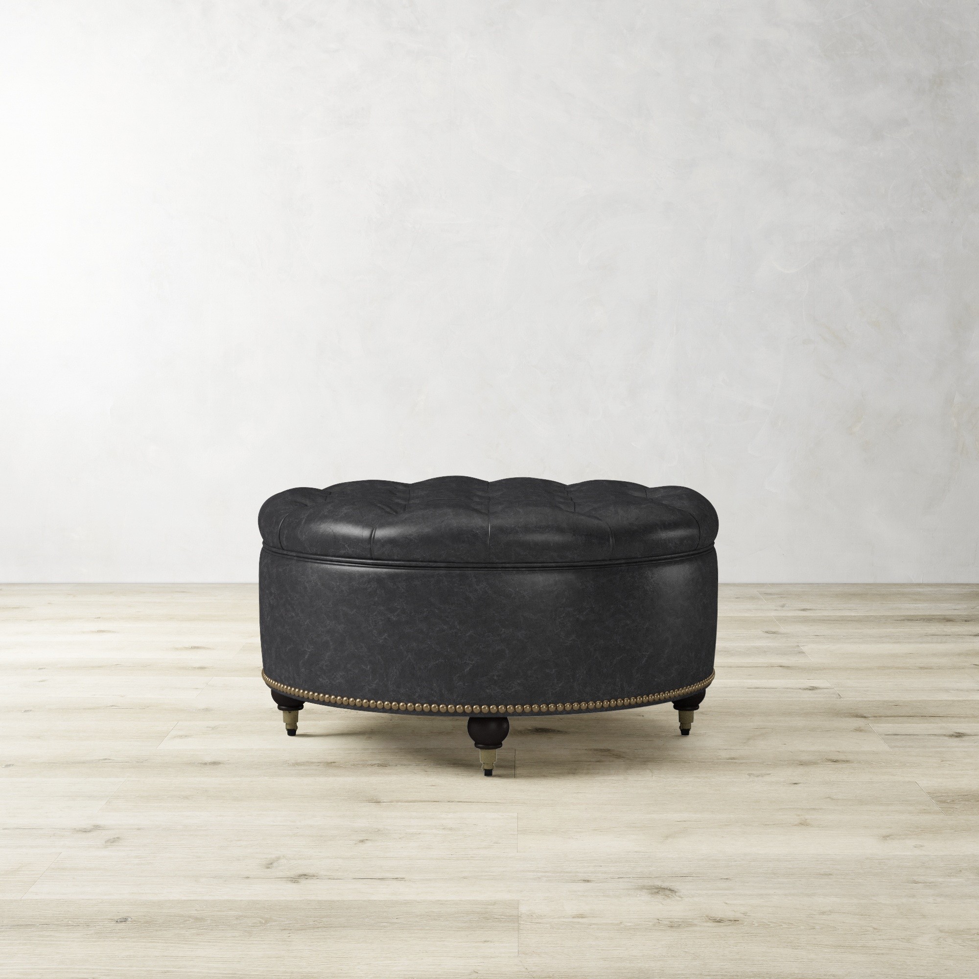 Soho Tufted Round Storage Ottoman (36)