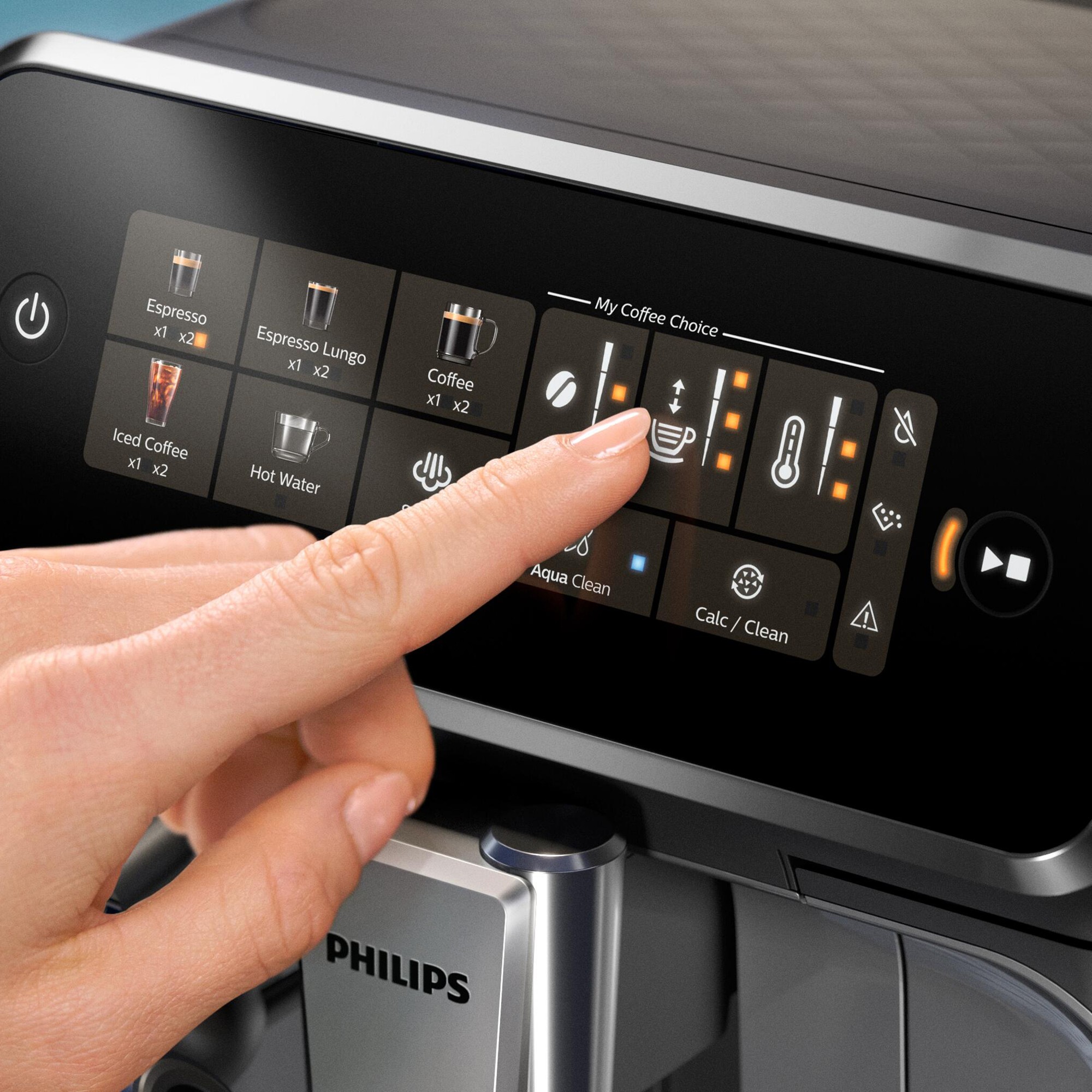 Philips 3300 Series Fully Automatic Espresso Machine with LatteGo & Iced Coffee