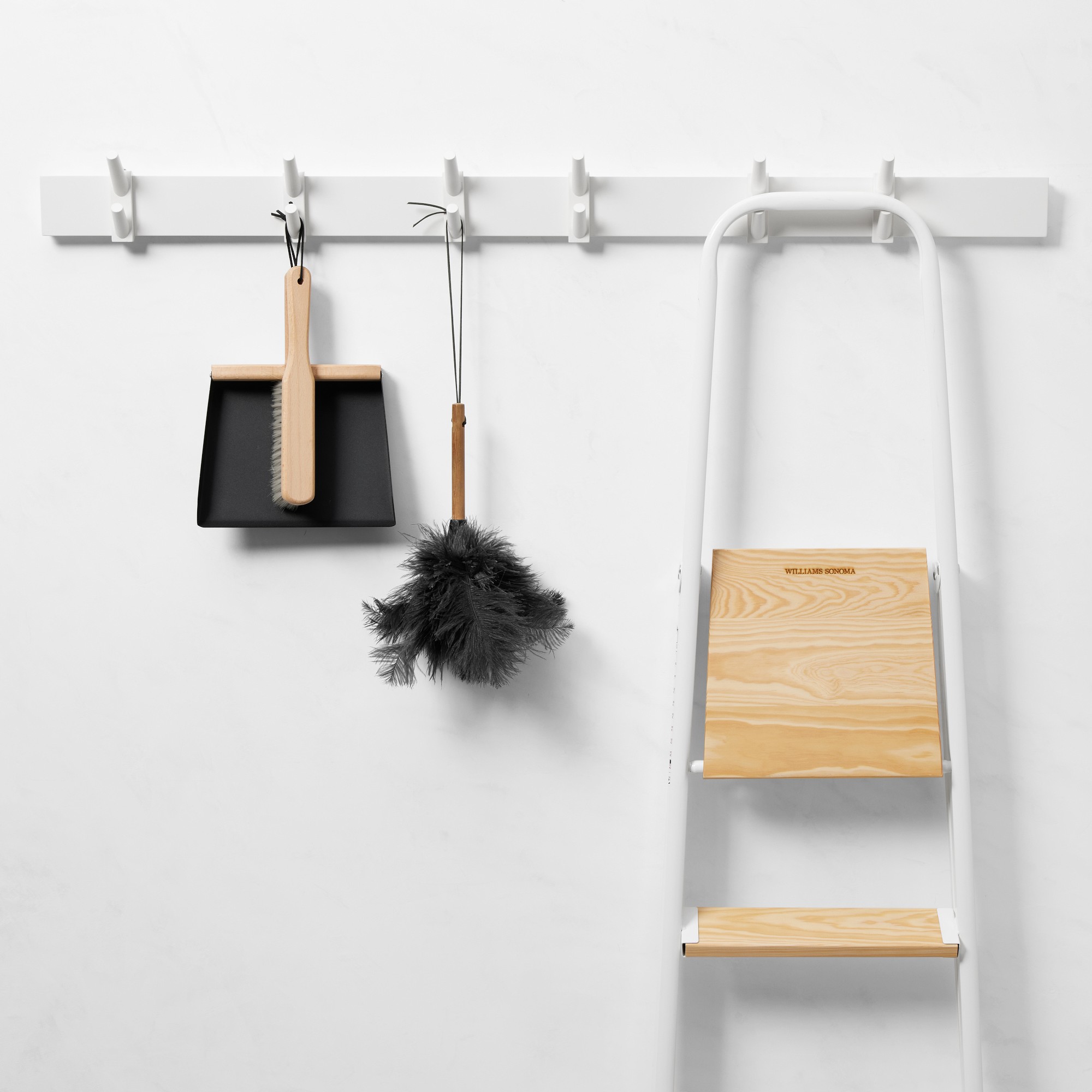 Hold Everything Adjustable Row of Hooks, 48