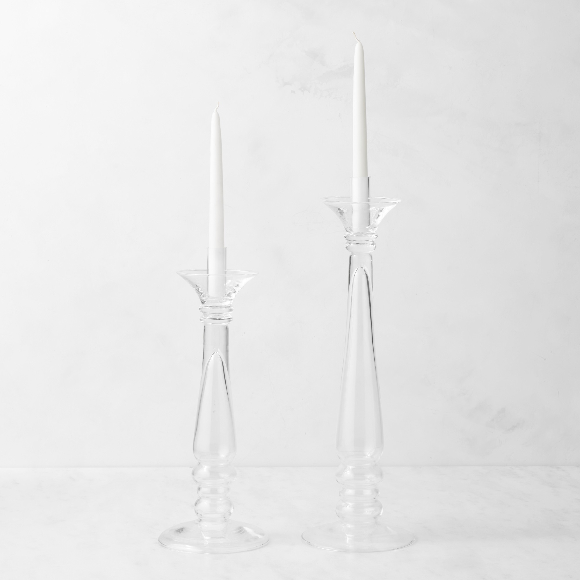 Glass Taper Candleholder