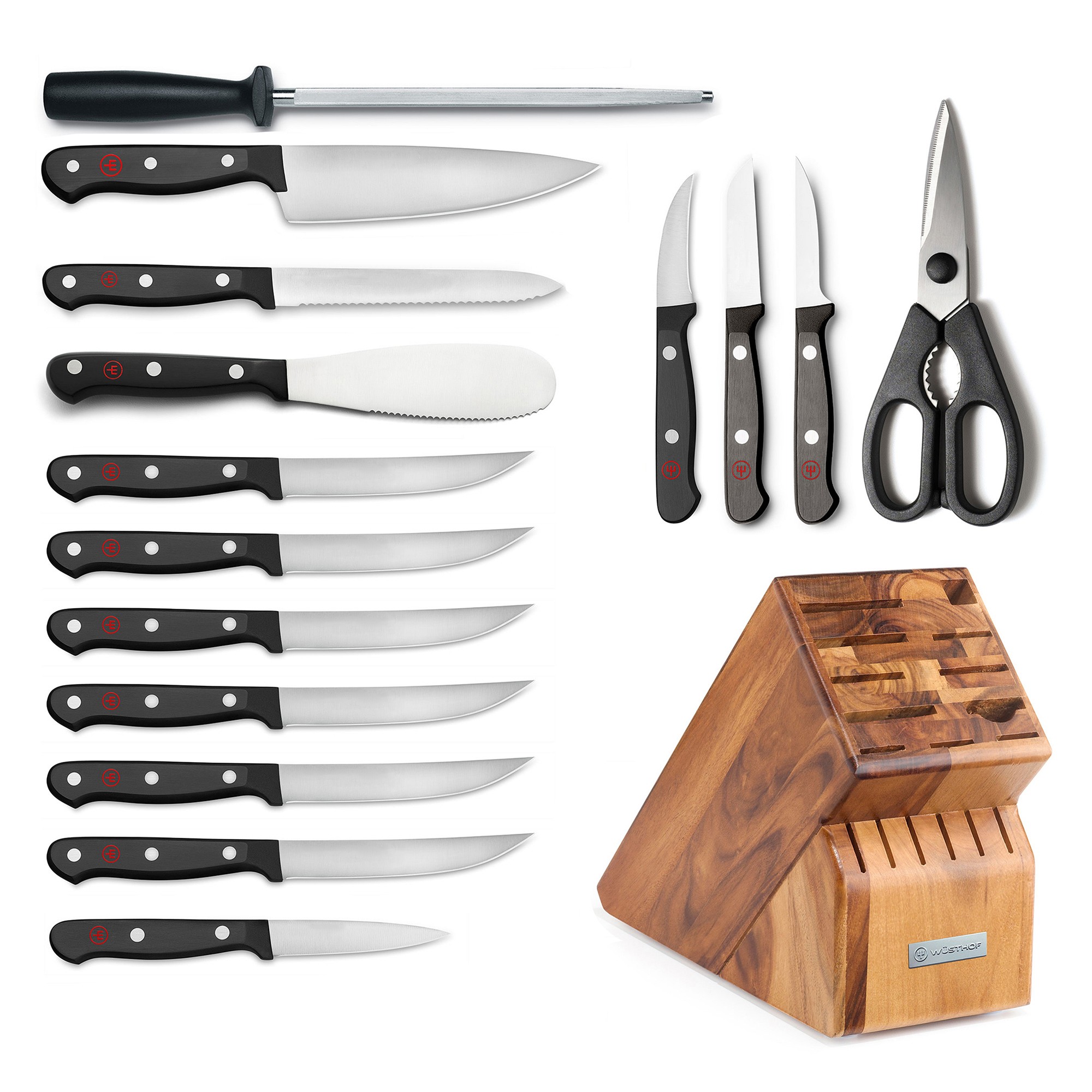 Wüsthof Gourmet Knife Block, Set of 16