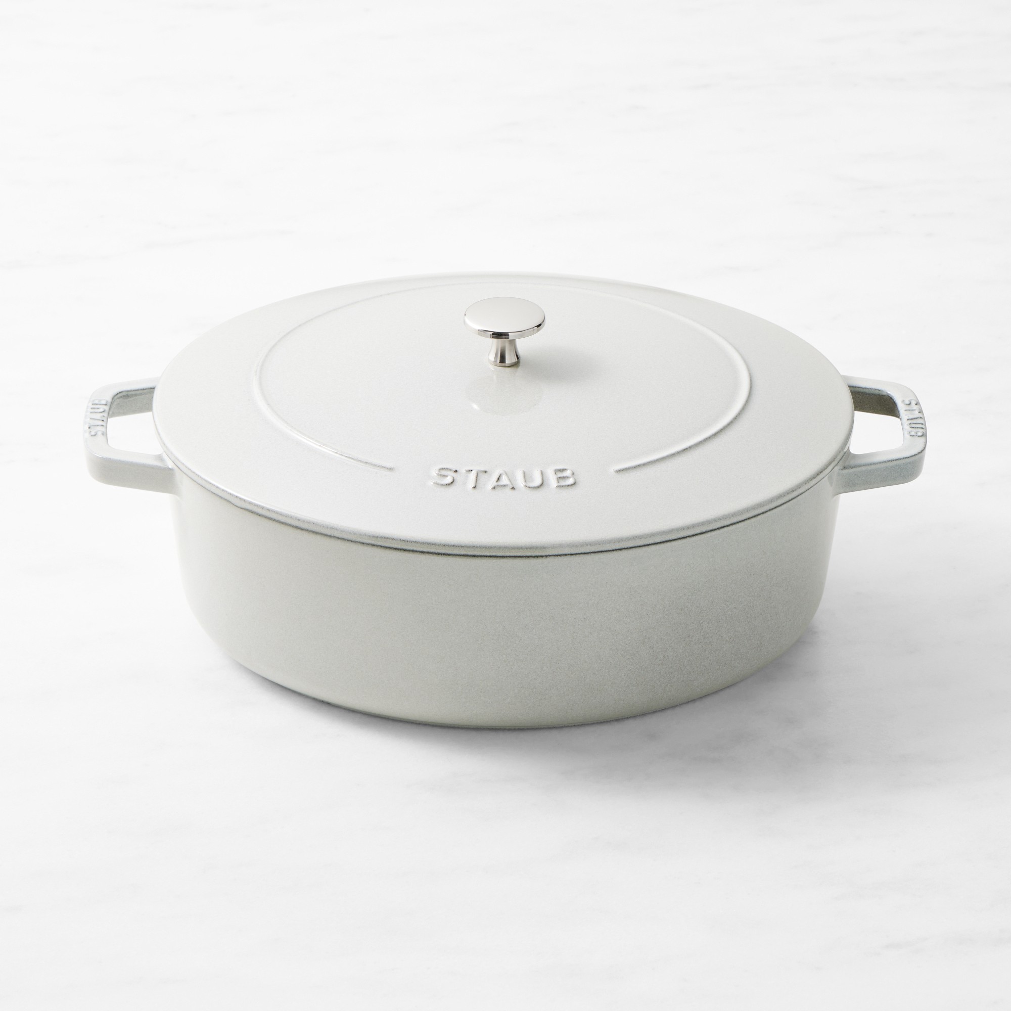 Staub Enameled Cast Iron Wide Oval Dutch Oven, 6 1/4-Qt.