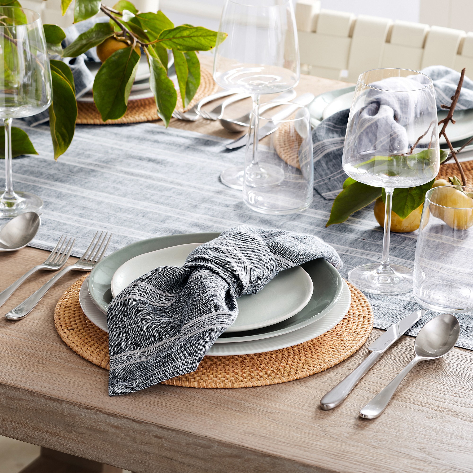 Provence Stripe Table Runner
