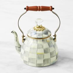MacKenzie-Childs Sterling Check Tea Kettle