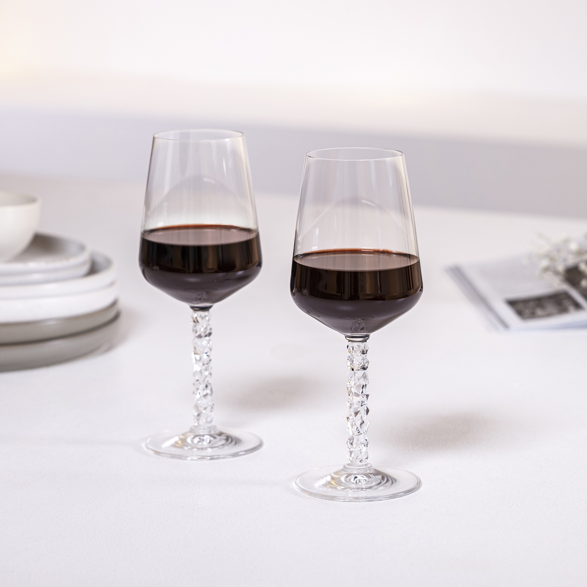 Orrefors Carat Wine Glasses, Set of 2