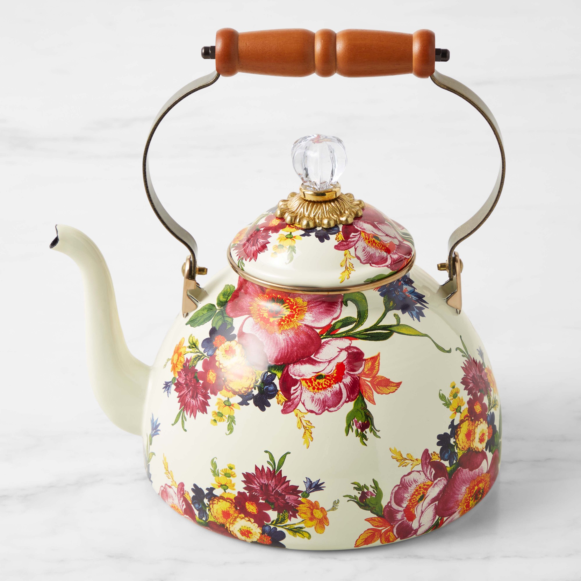 MacKenzie-Childs Flower Market Tea Kettle