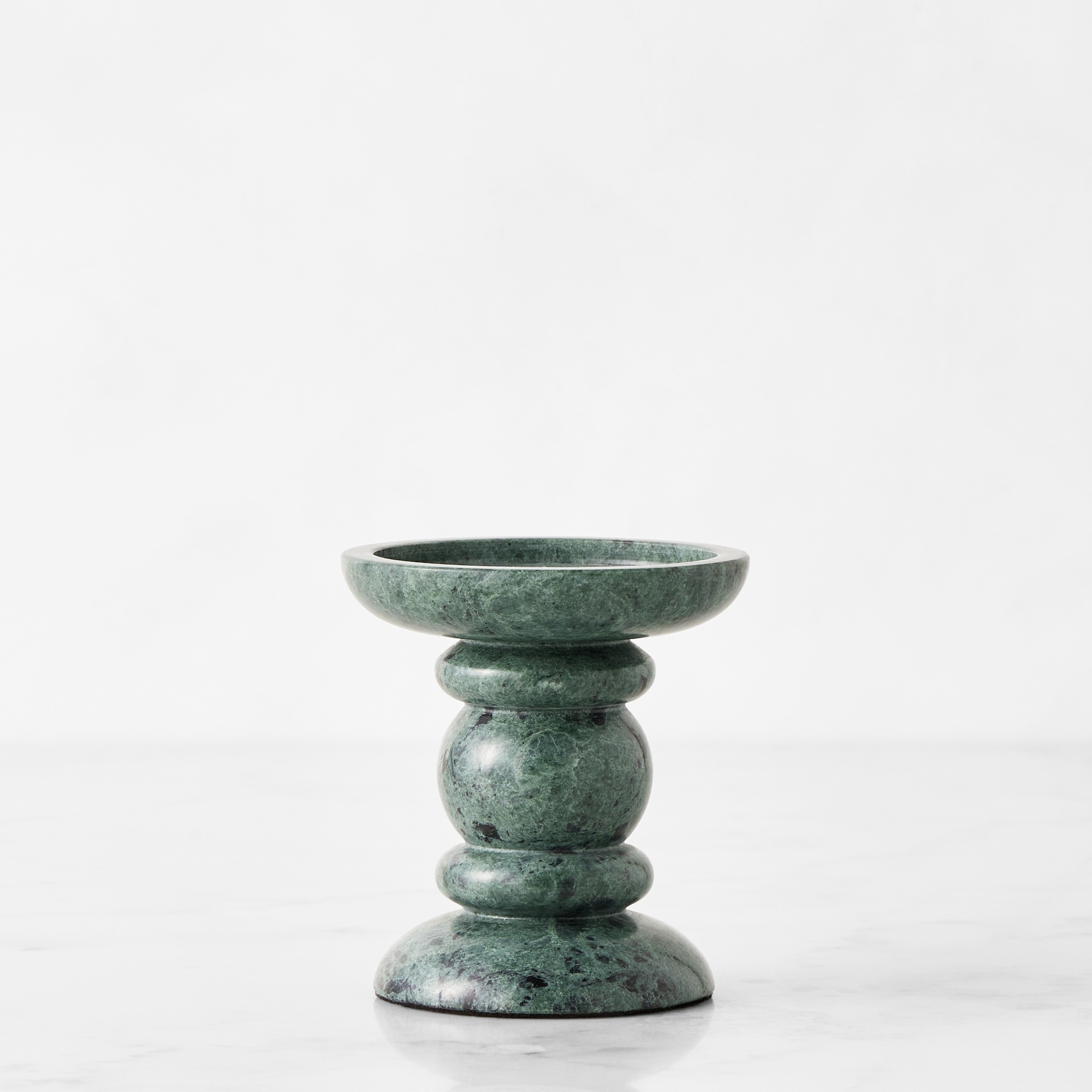 Green Marble Pillar Holder