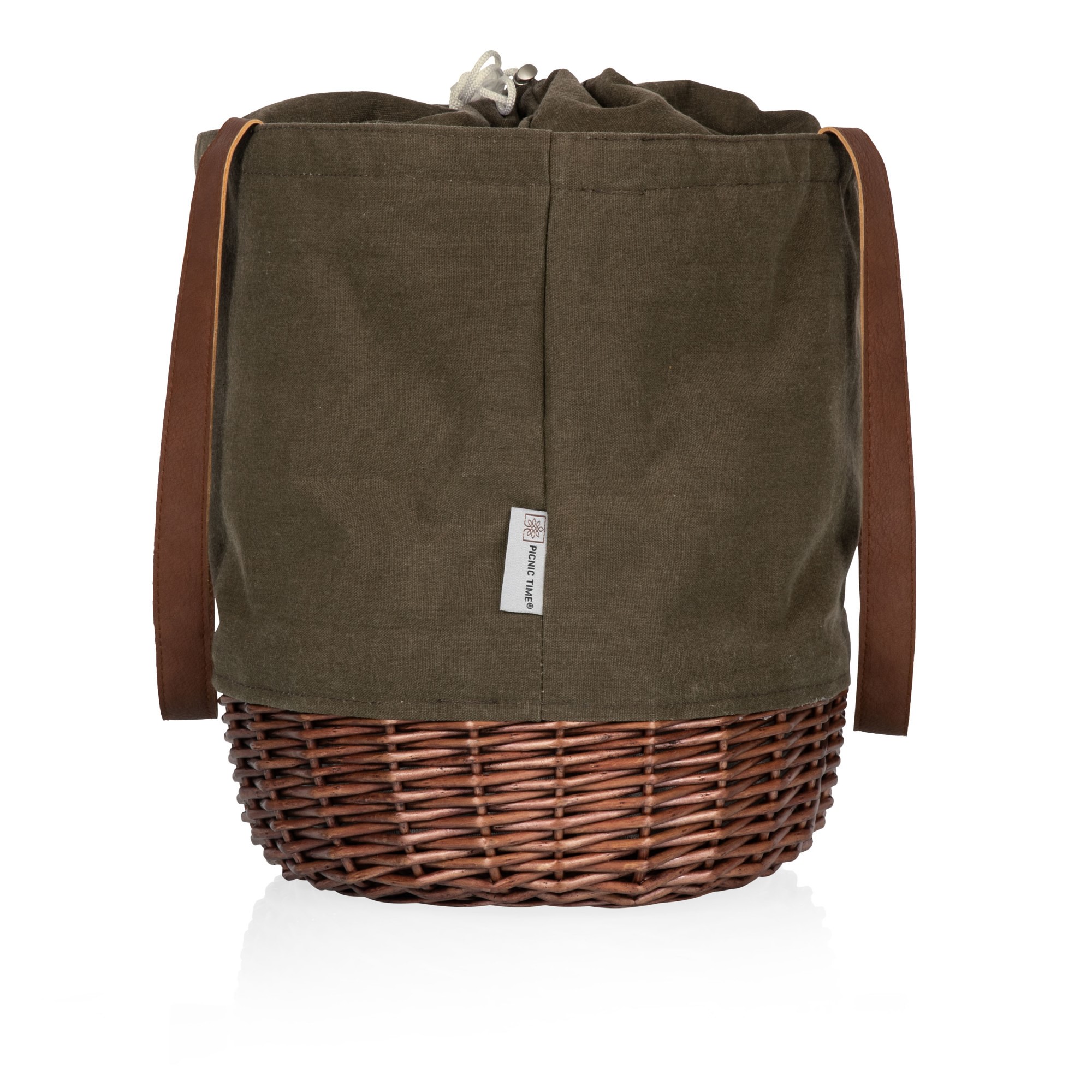Seville Canvas and Willow Basket Tote