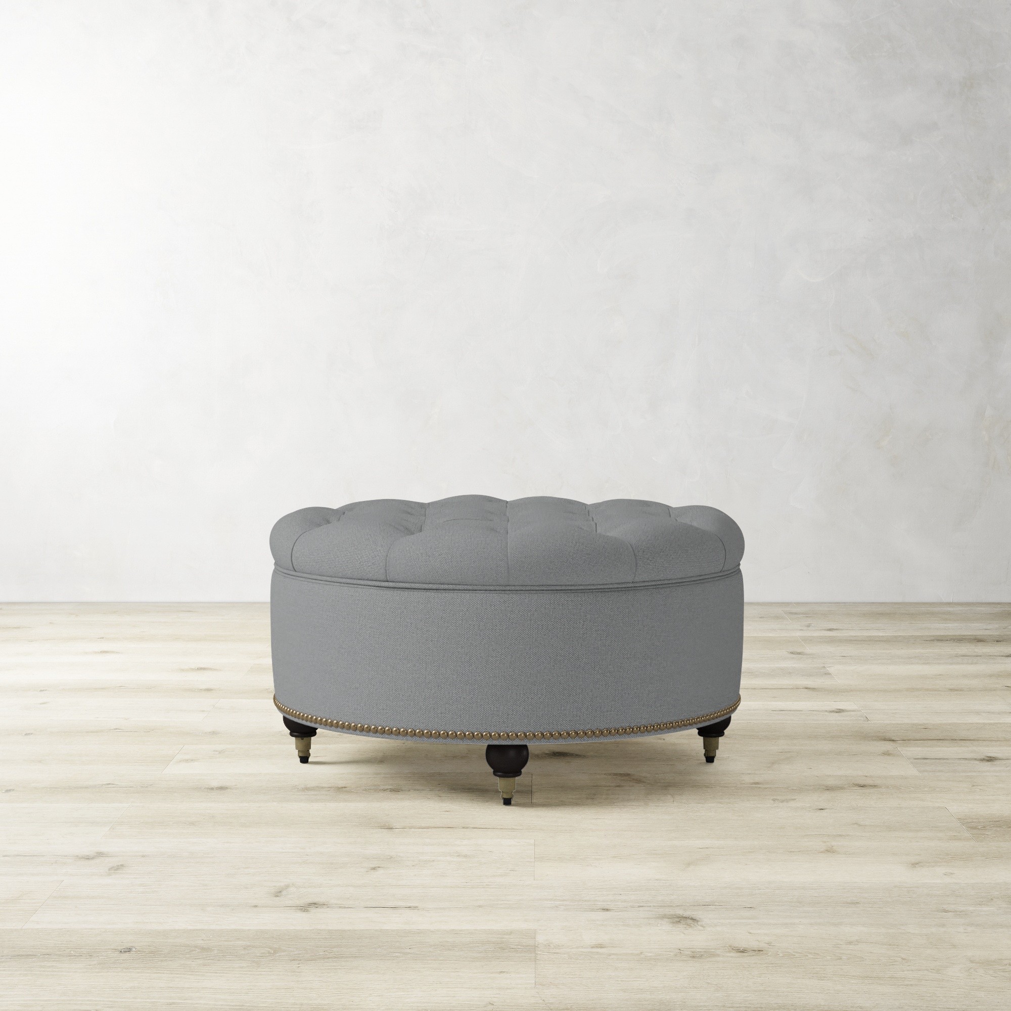 Soho Tufted Round Storage Ottoman (36)