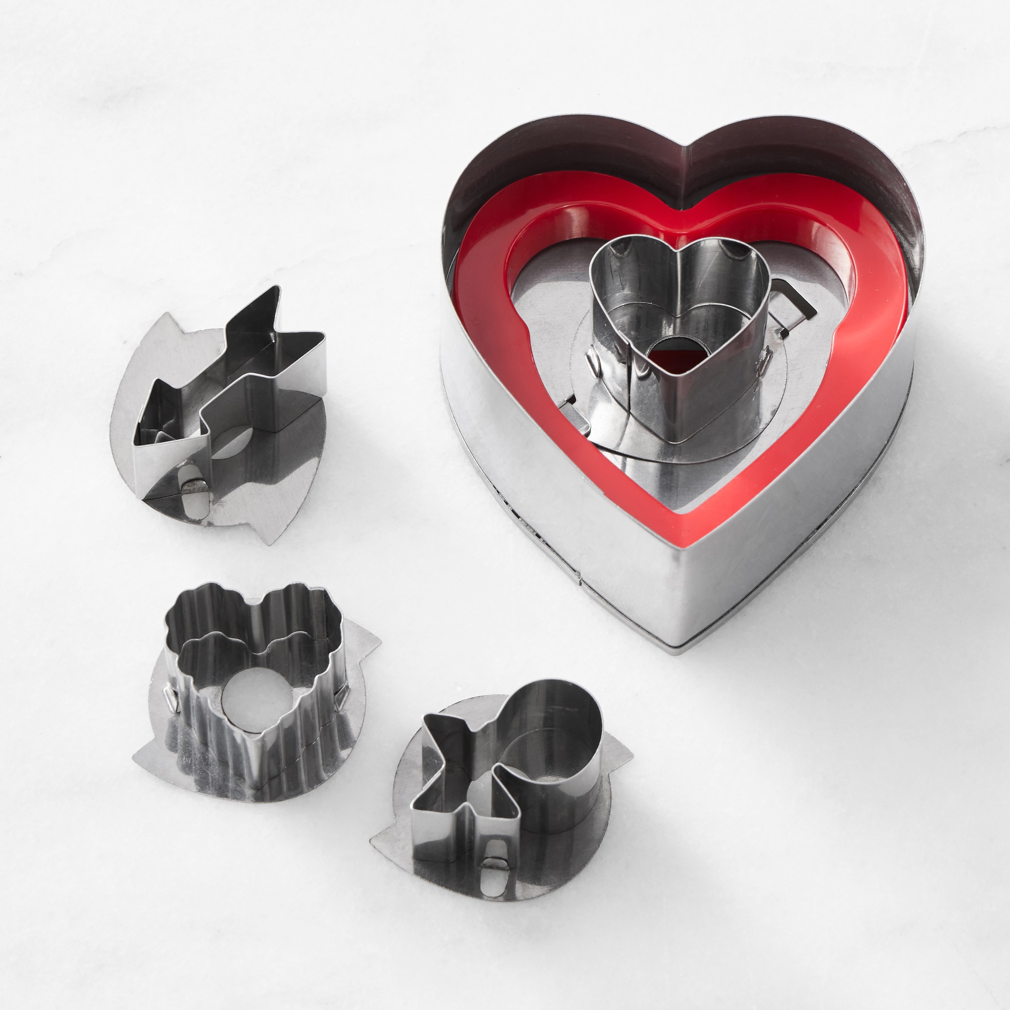Williams Sonoma Valentine's Day Linzer Cookie Cutters, Set of 4