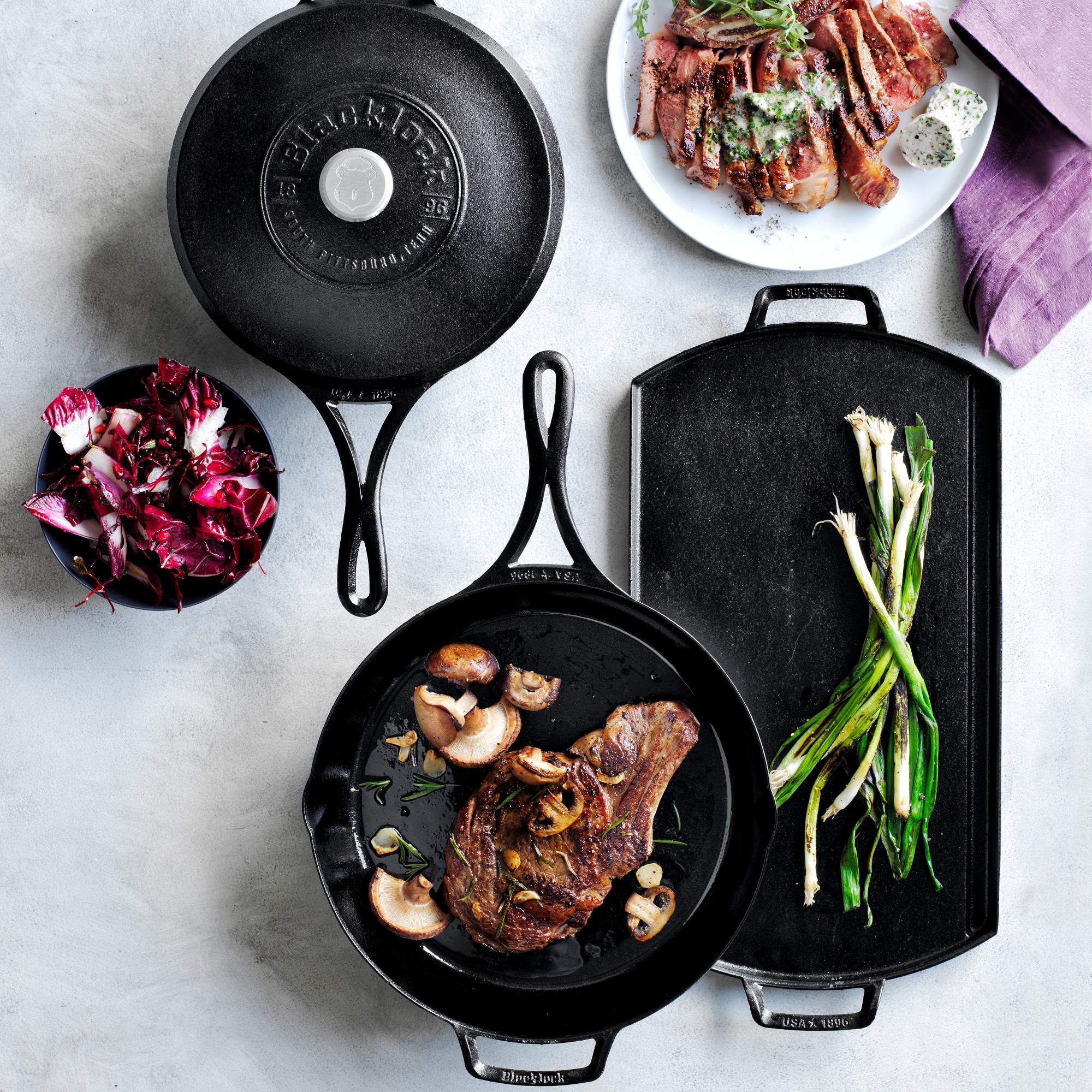 Lodge Blacklock Triple Seasoned Cast Iron Skillet