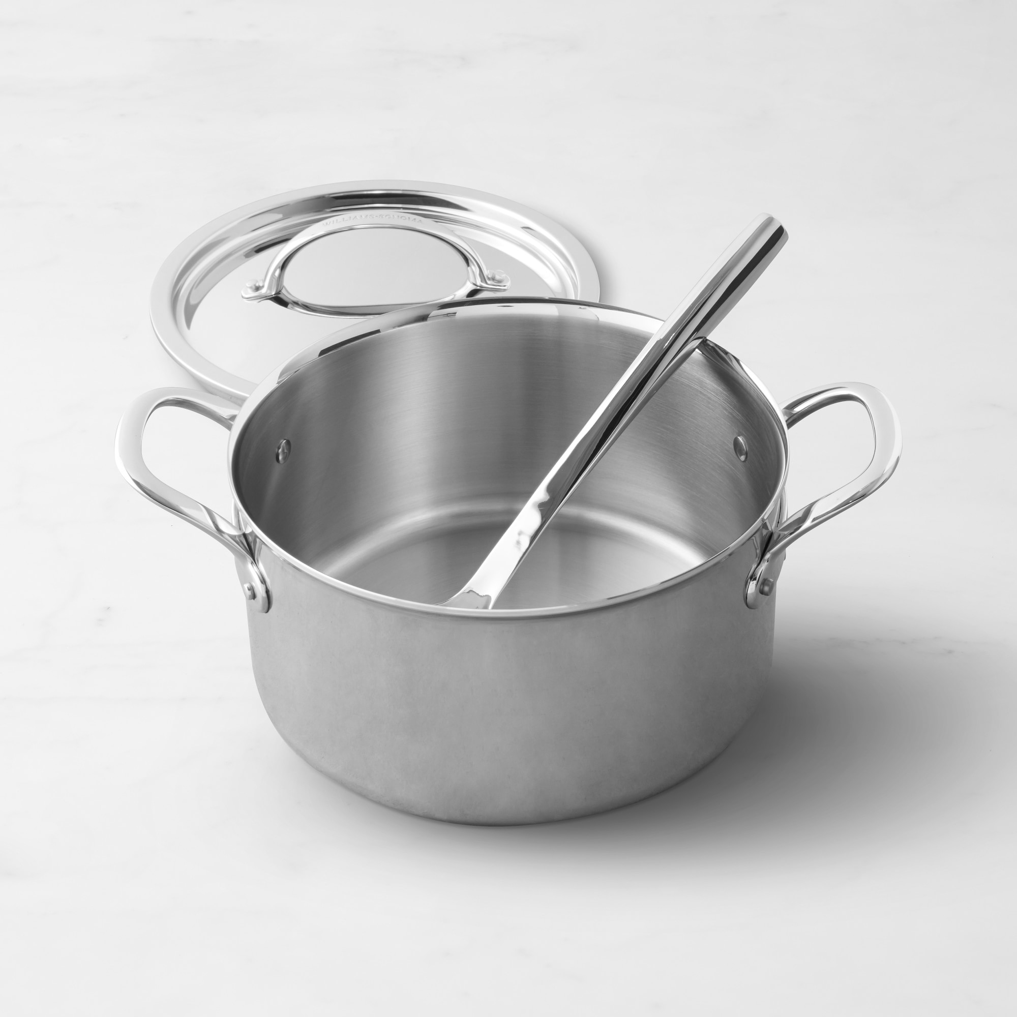Williams Sonoma Signature Thermo-Clad™ Stainless-Steel Soup Pot with Ladle
