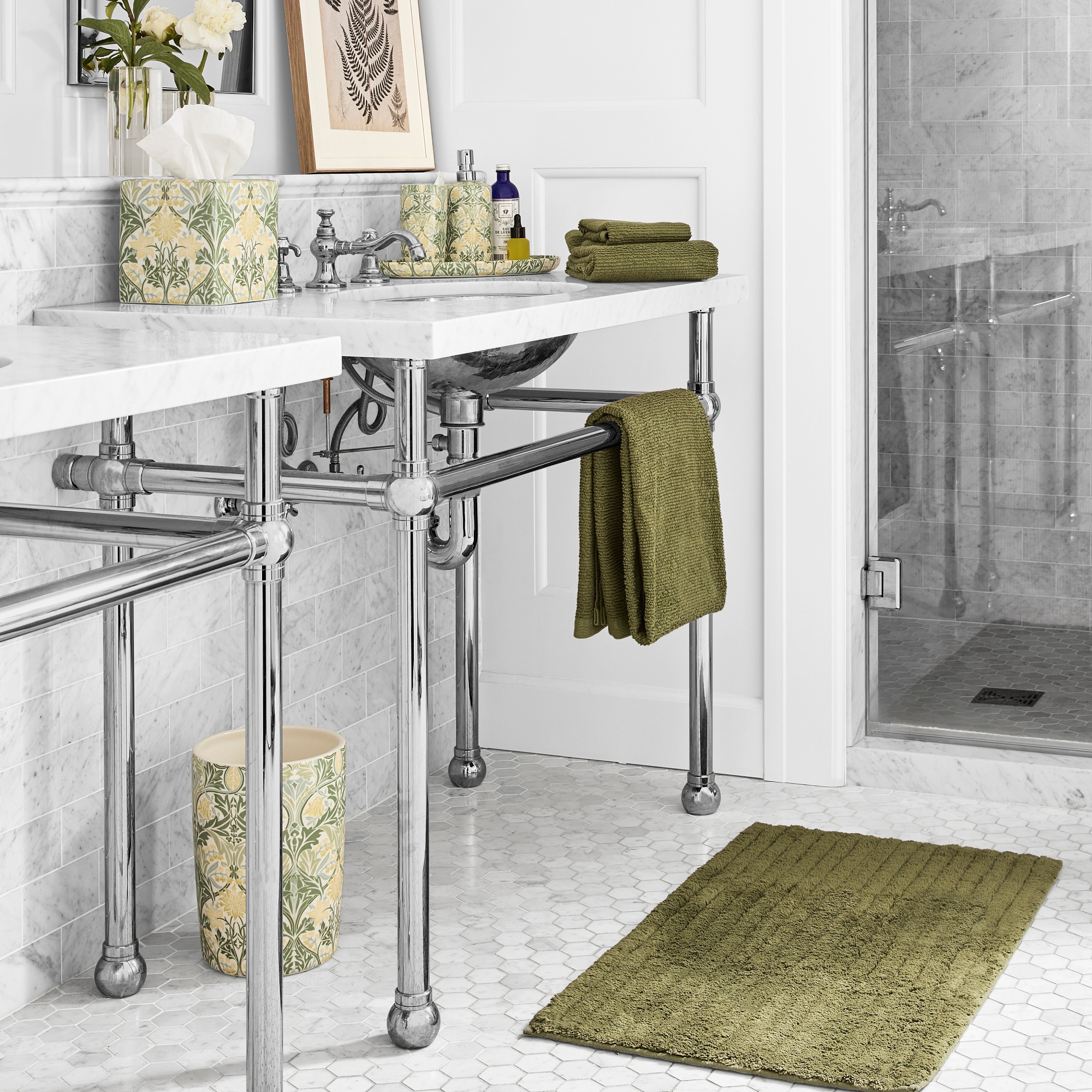 Morris & Co. x Williams Sonoma Home Blue Bell Bath Collection