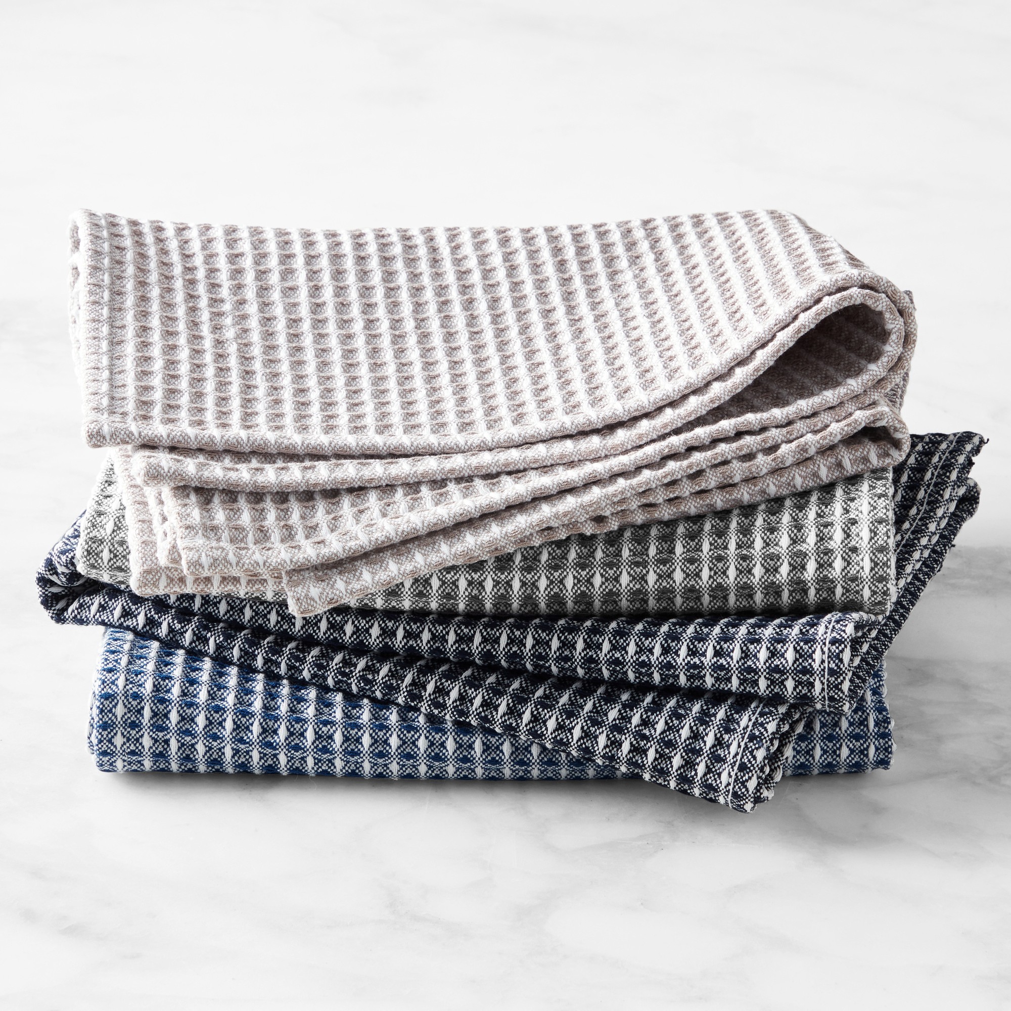 Oversized Waffle Weave Towels, Set of 2