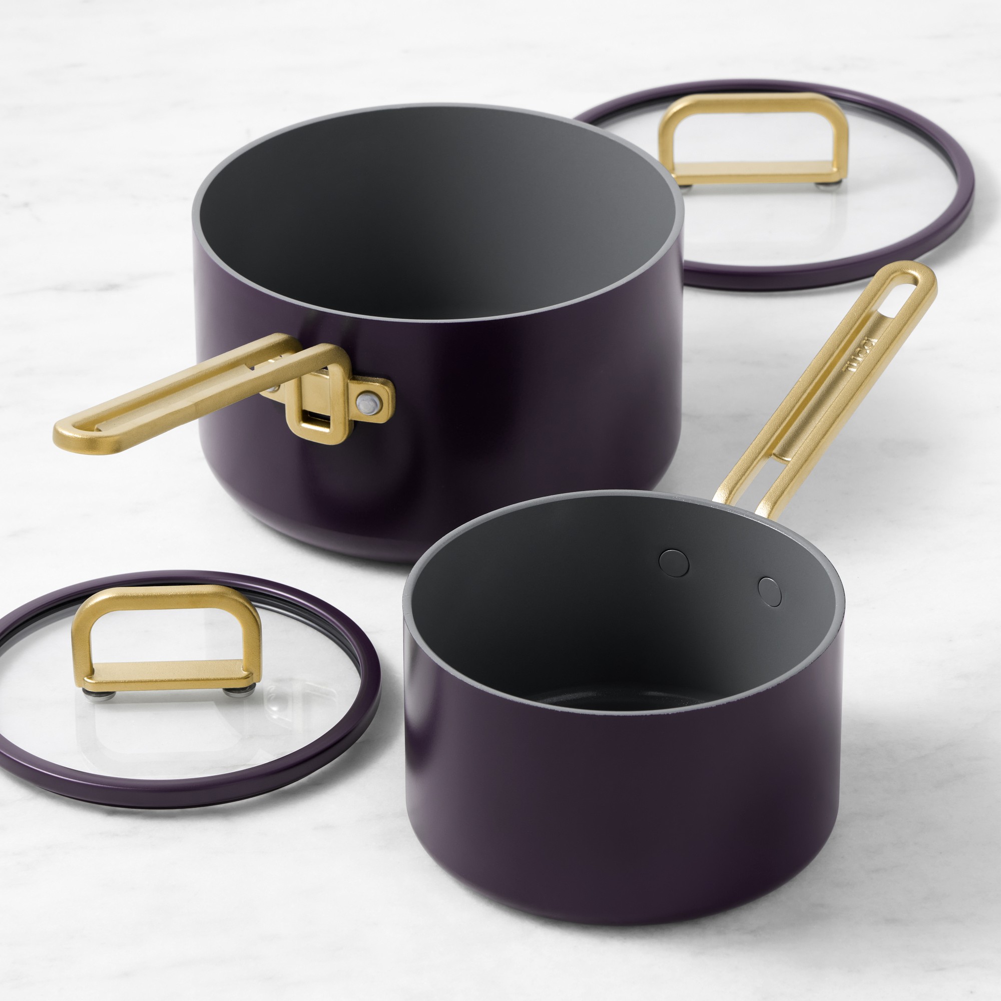 GreenPan™ Stanley Tucci™ Ceramic Nonstick 4-Piece Saucepan Set