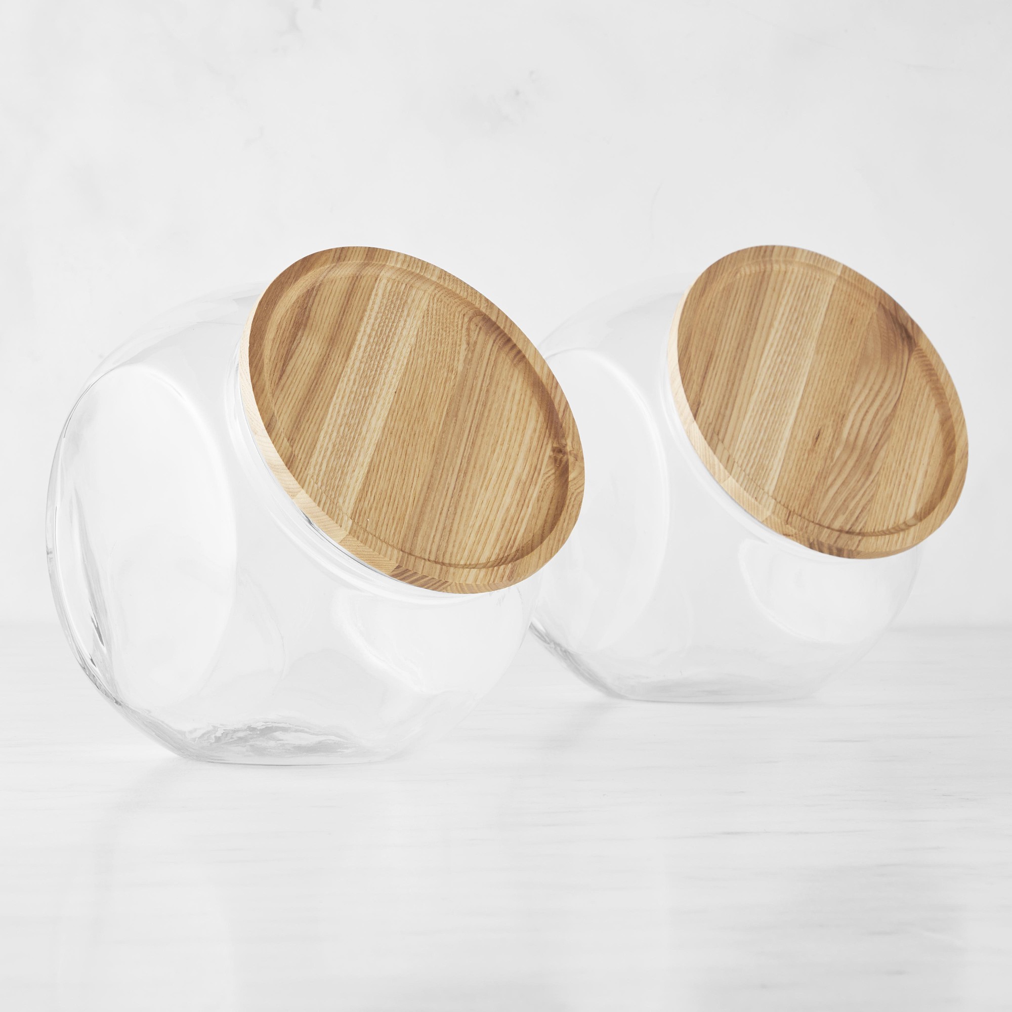 Hold Everything Angled Glass Jar