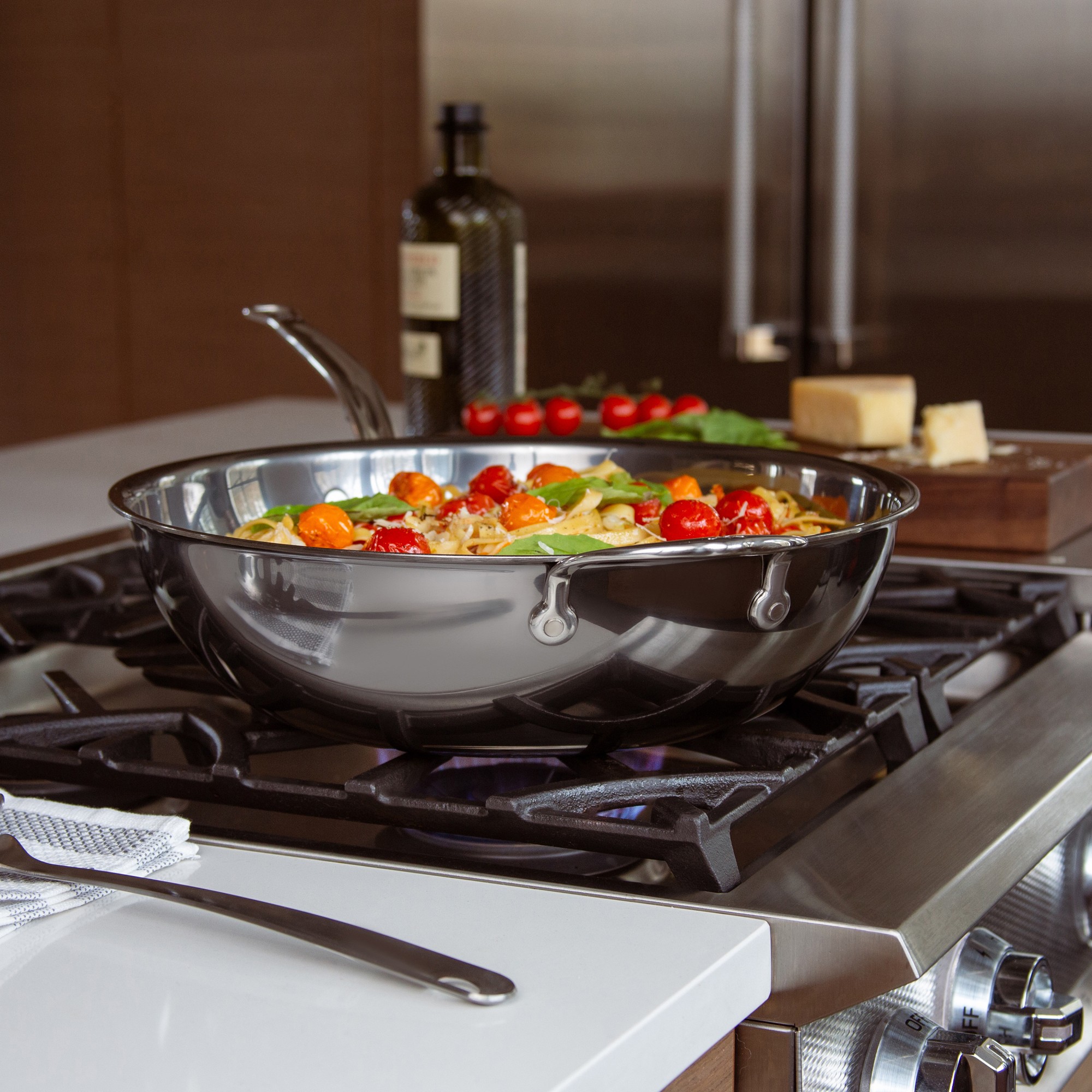 Hestan NanoBond® Titanium Stainless-Steel Chef's Pan, 14