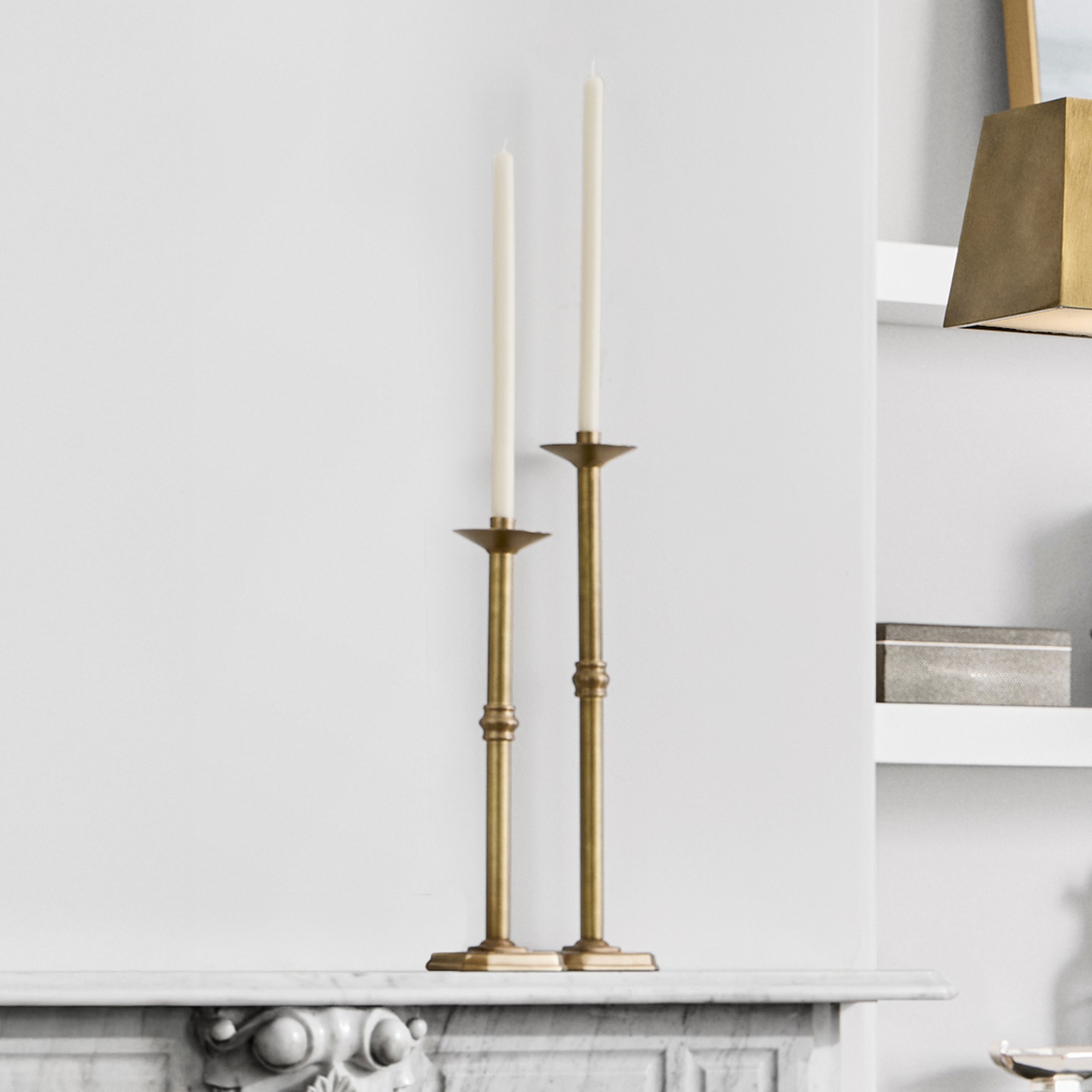 Oversized Brass Taper Holder