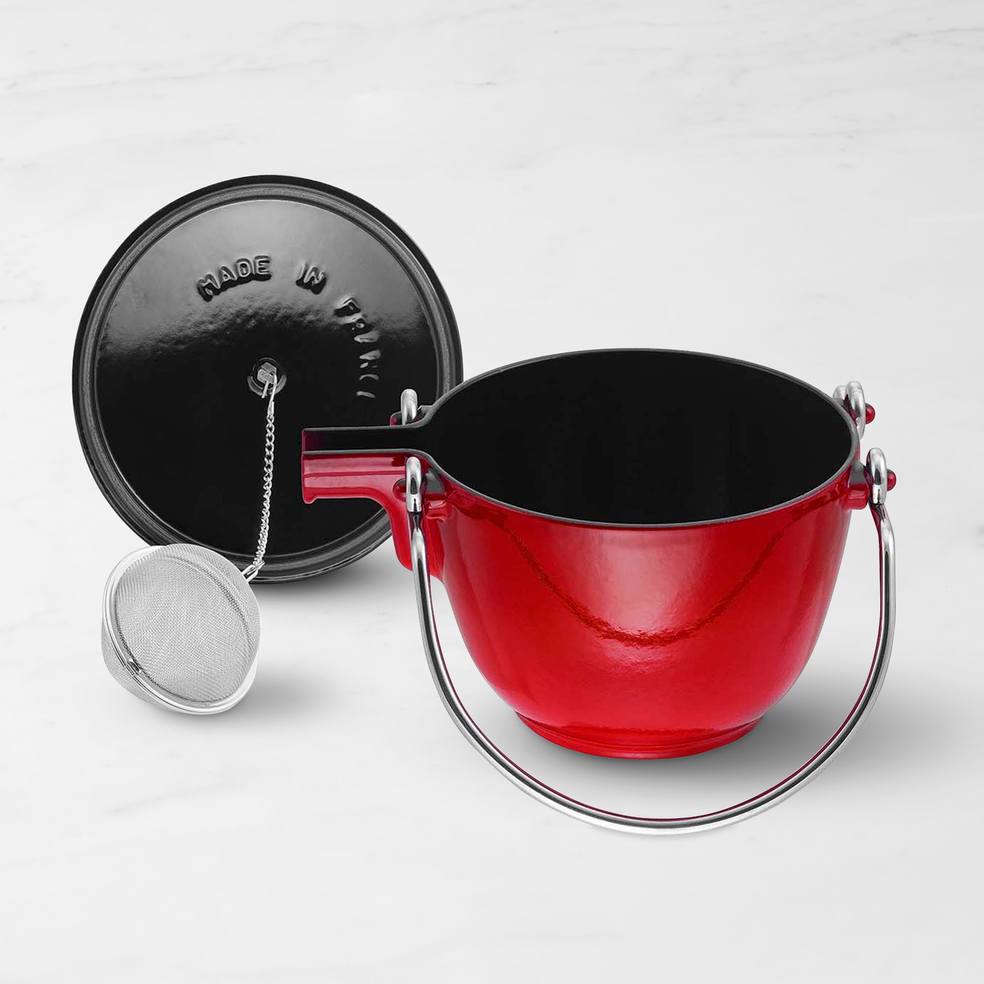 Staub Enameled Cast Iron Round Tea Kettle