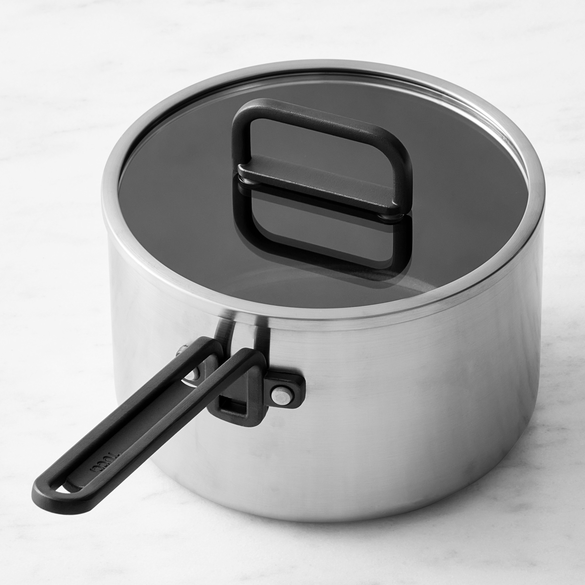 GreenPan™ Stanley Tucci™ Stainless-Steel Ceramic Nonstick Saucepan