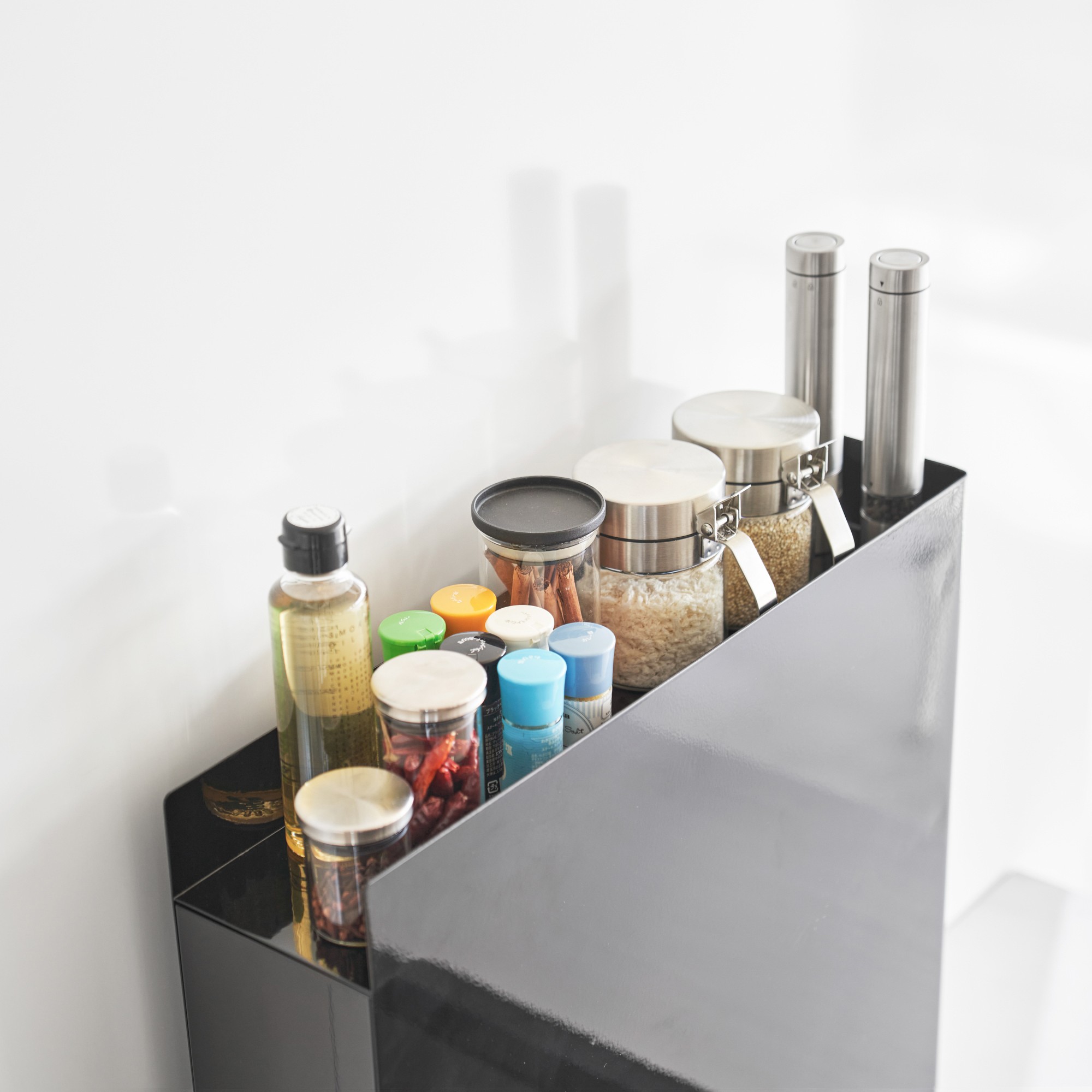 Yamazaki Home Two-Tier Sliding Drawer Seasoning Rack