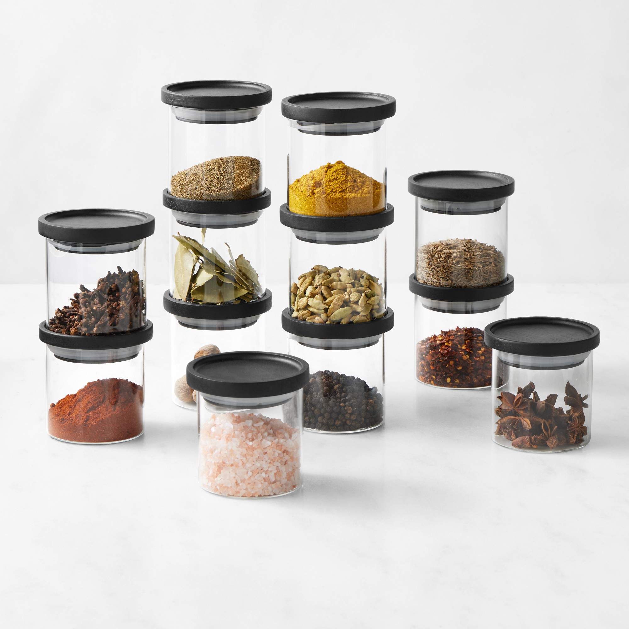 Hold Everything Stackable Spice Jars