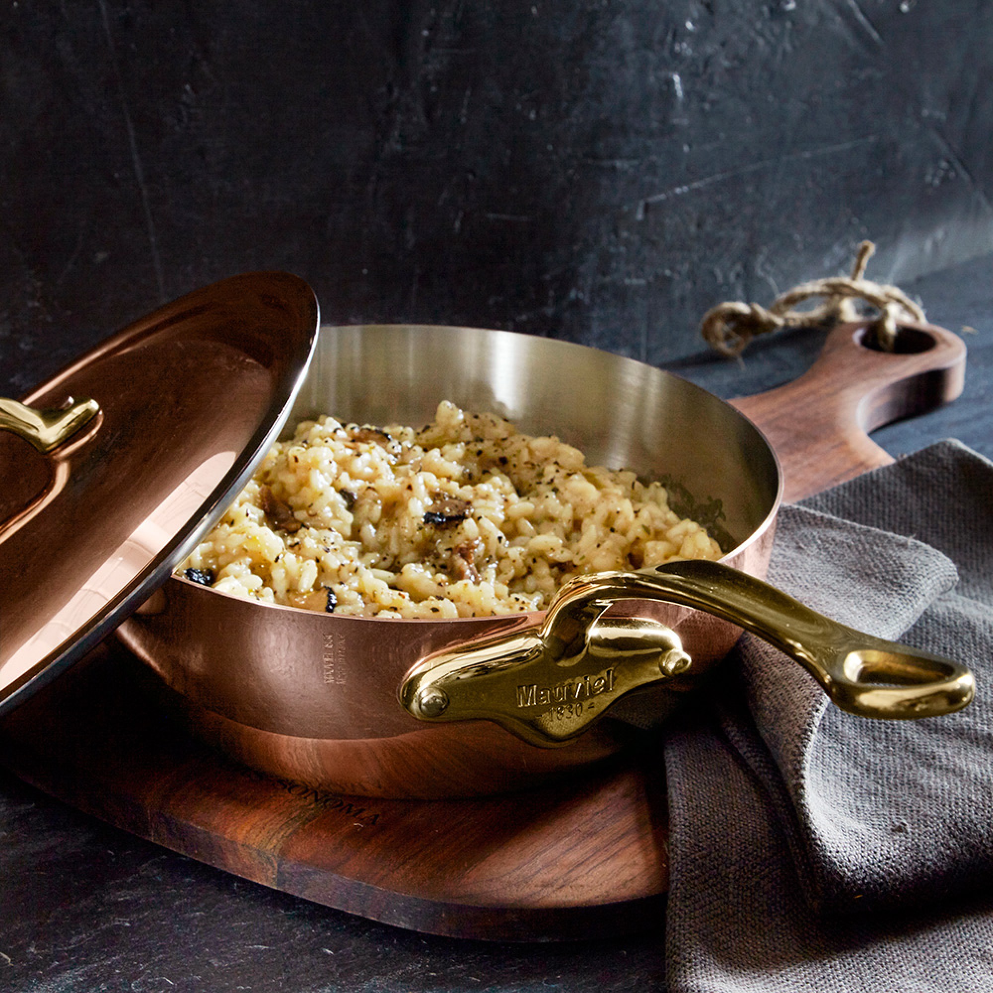 Mauviel M'150B Copper Curved Splayed Sauté Pan
