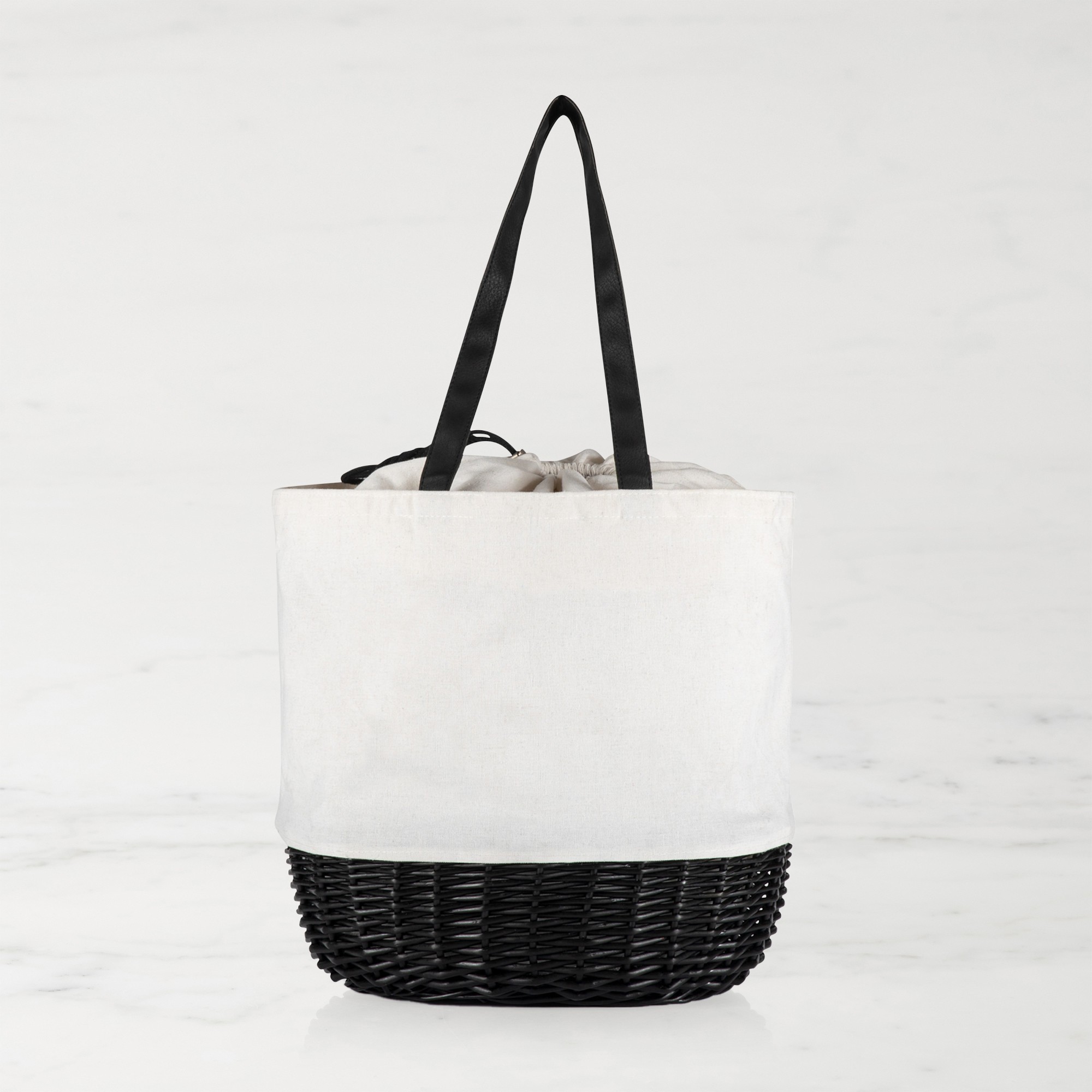 Seville Canvas and Willow Basket Tote