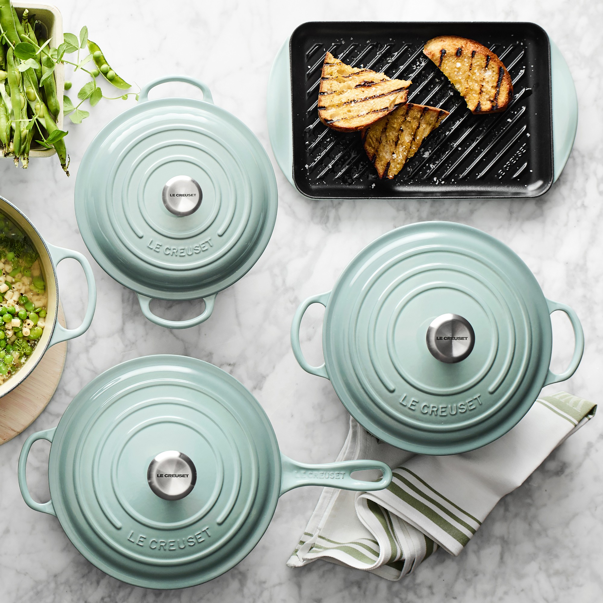 Le Creuset Enameled Cast Iron Cassadou Sauté Pan, 3 3/4-Qt.